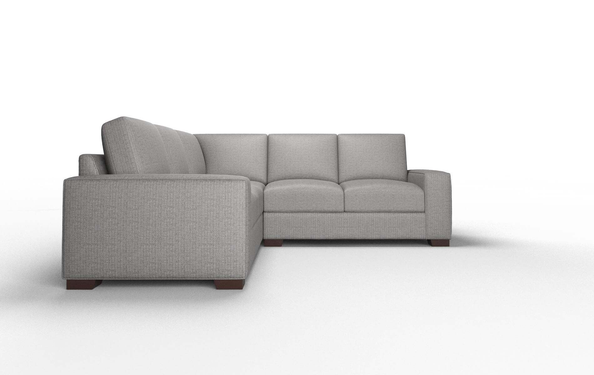 Monaco Terrain Oatmeal Sectional espresso legs 2