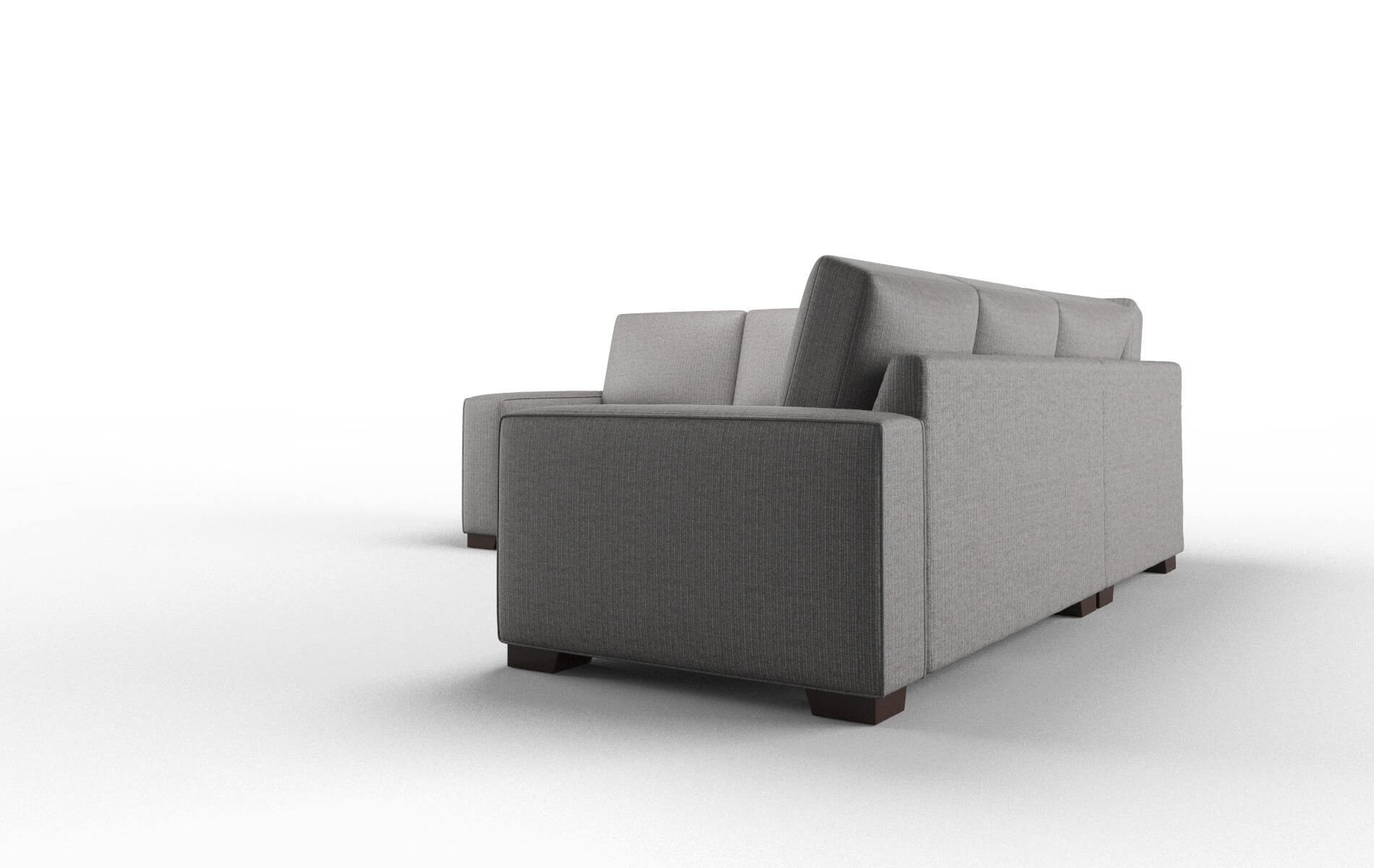 Monaco Terrain Oatmeal Sectional espresso legs 4