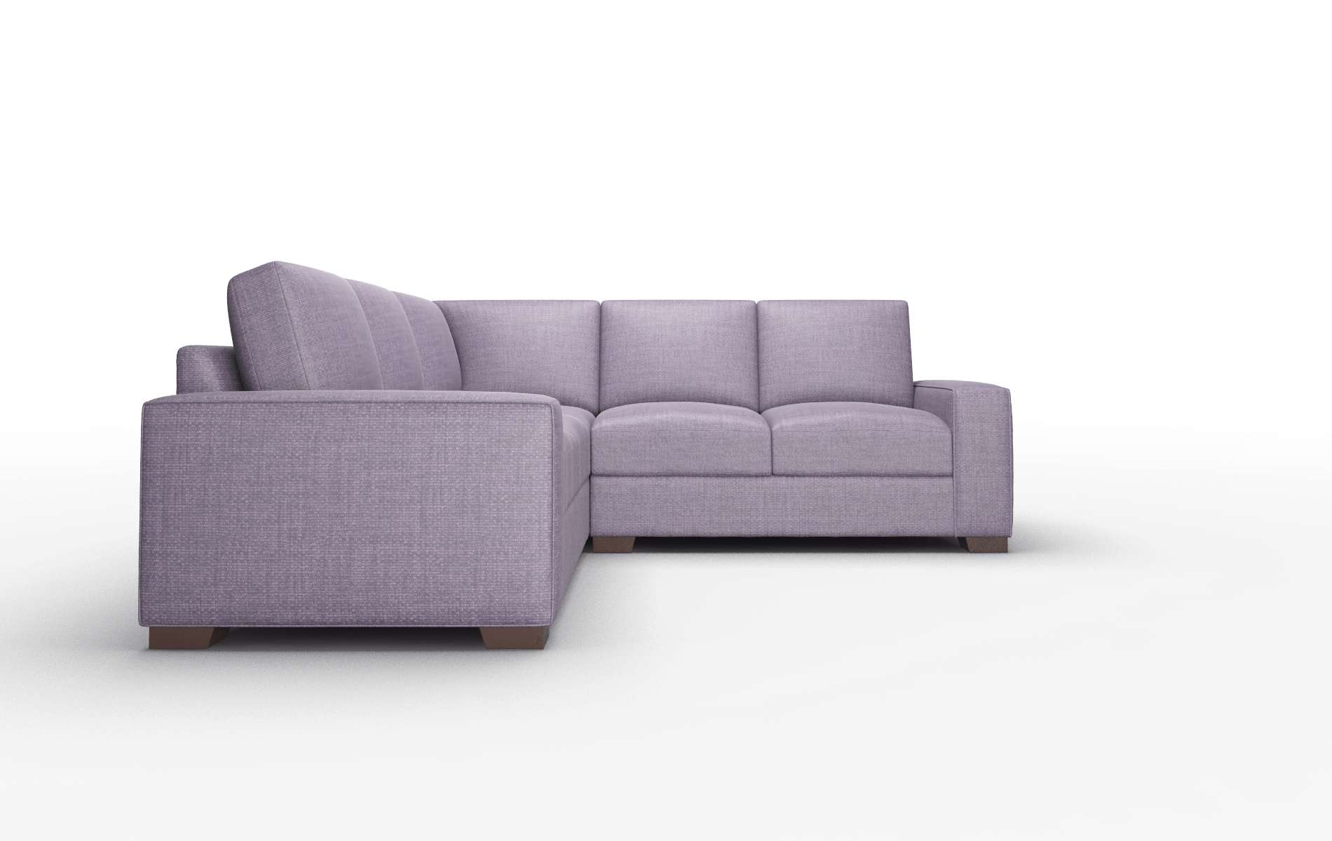 Monaco Tess Blackberry Sectional espresso legs 2
