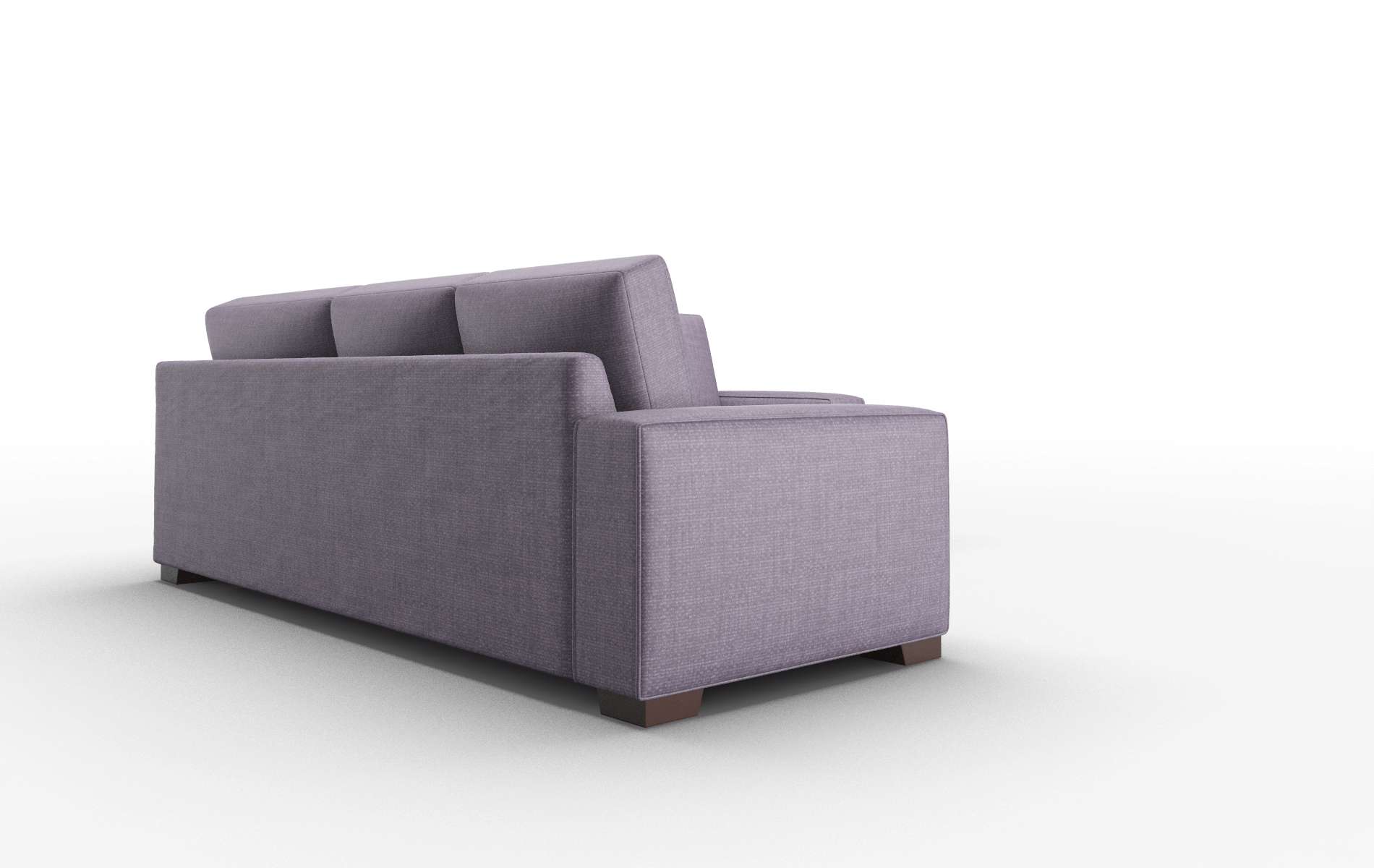 Monaco Tess Blackberry Sectional espresso legs 3