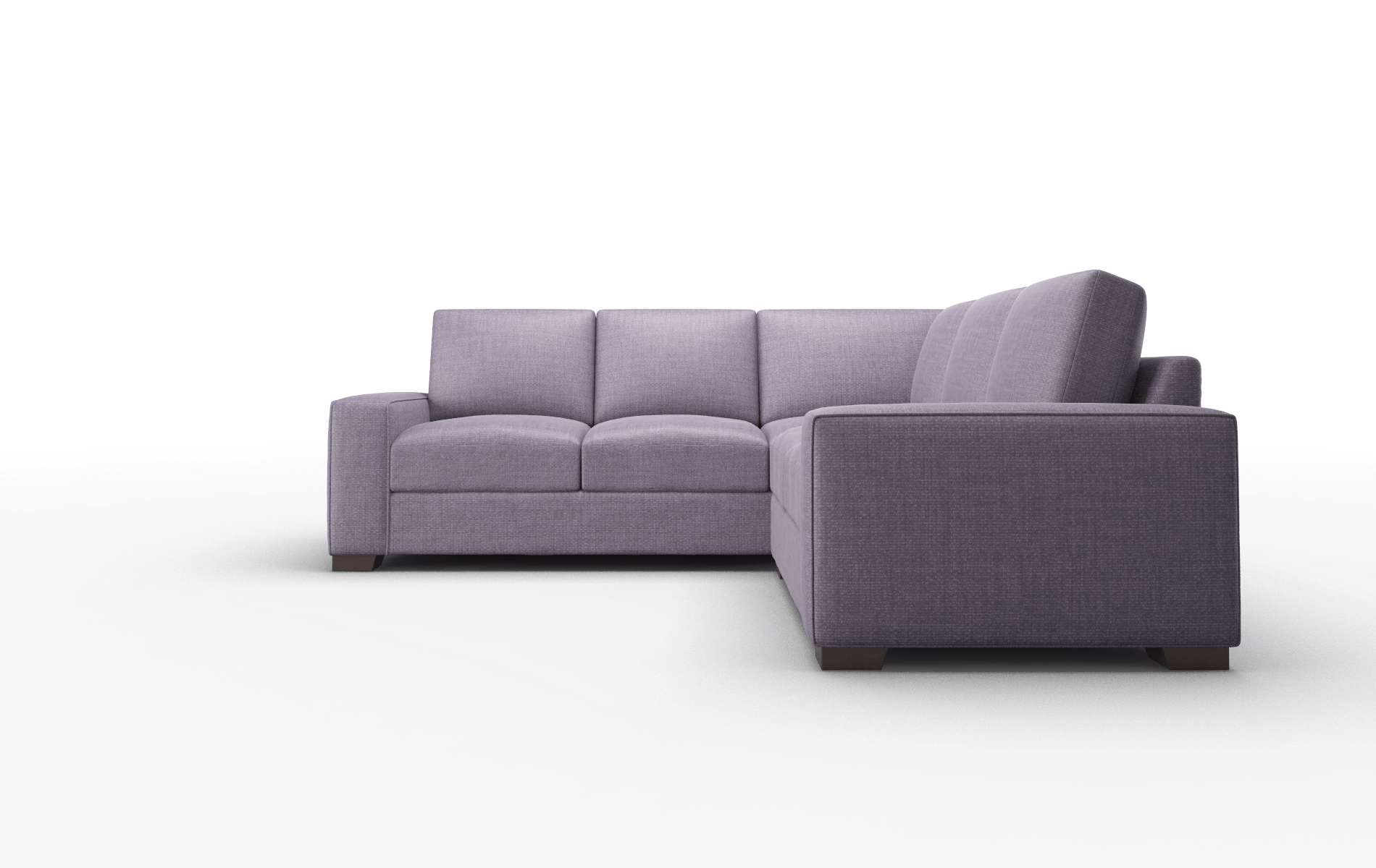 Monaco Tess Blackberry Sectional espresso legs 5