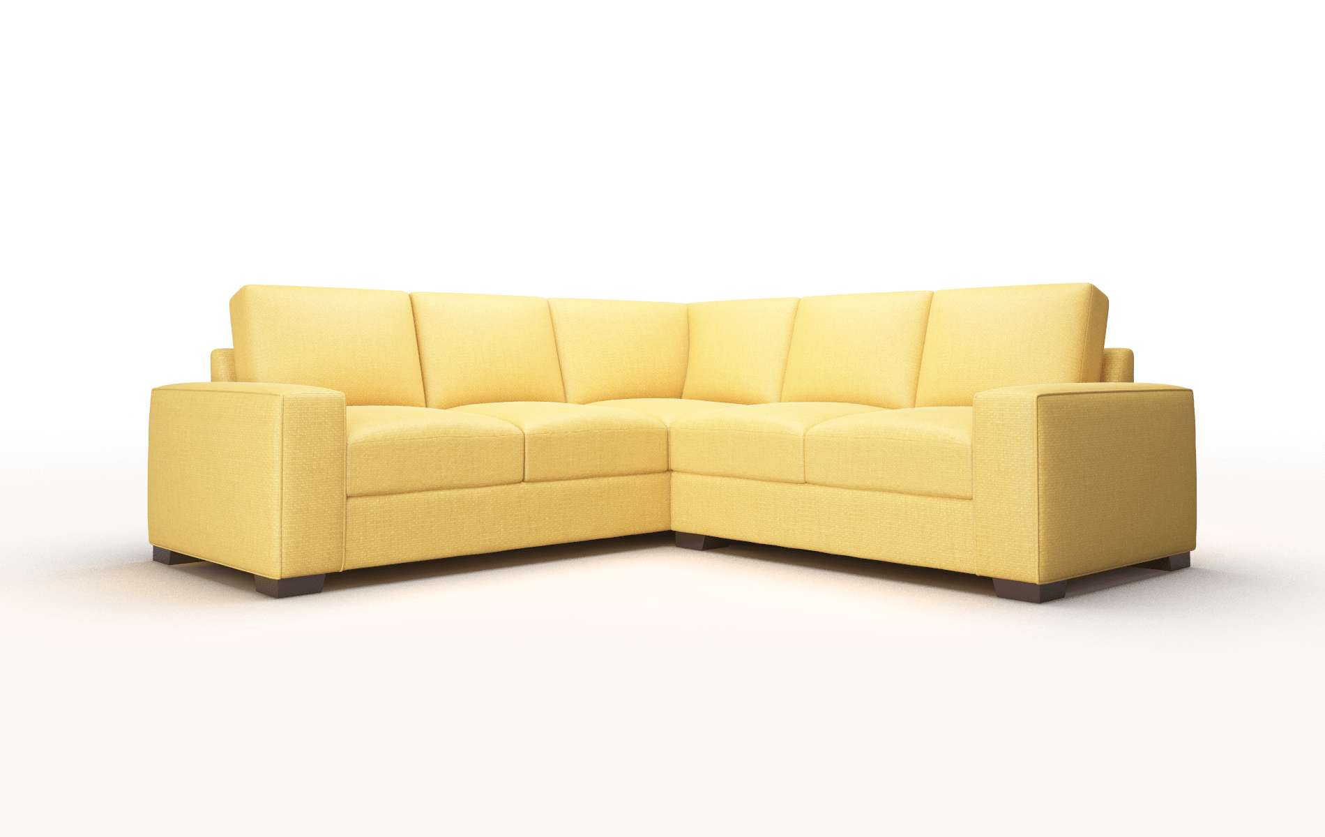 Monaco Tess turmeric Sectional Espresso Legs  1