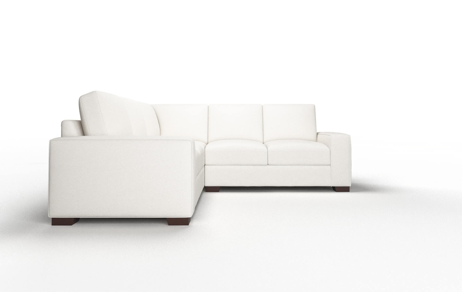 Monaco Venice Eggshell Sectional espresso legs 2