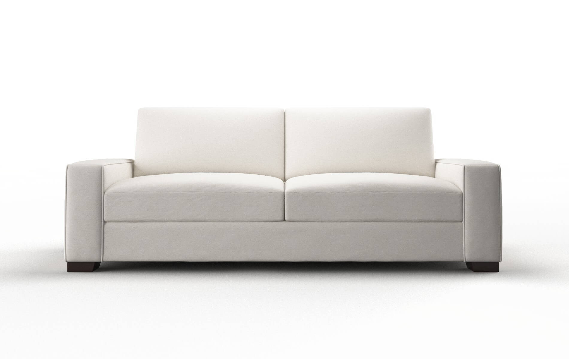 Monaco Venice Eggshell Sofa espresso legs 1
