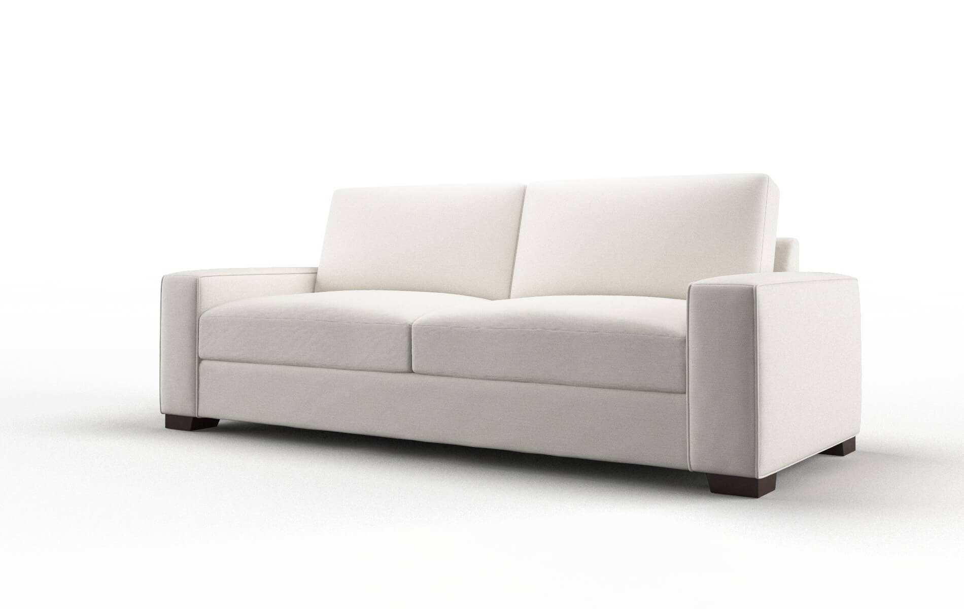 Monaco Venice Eggshell Sofa espresso legs 4