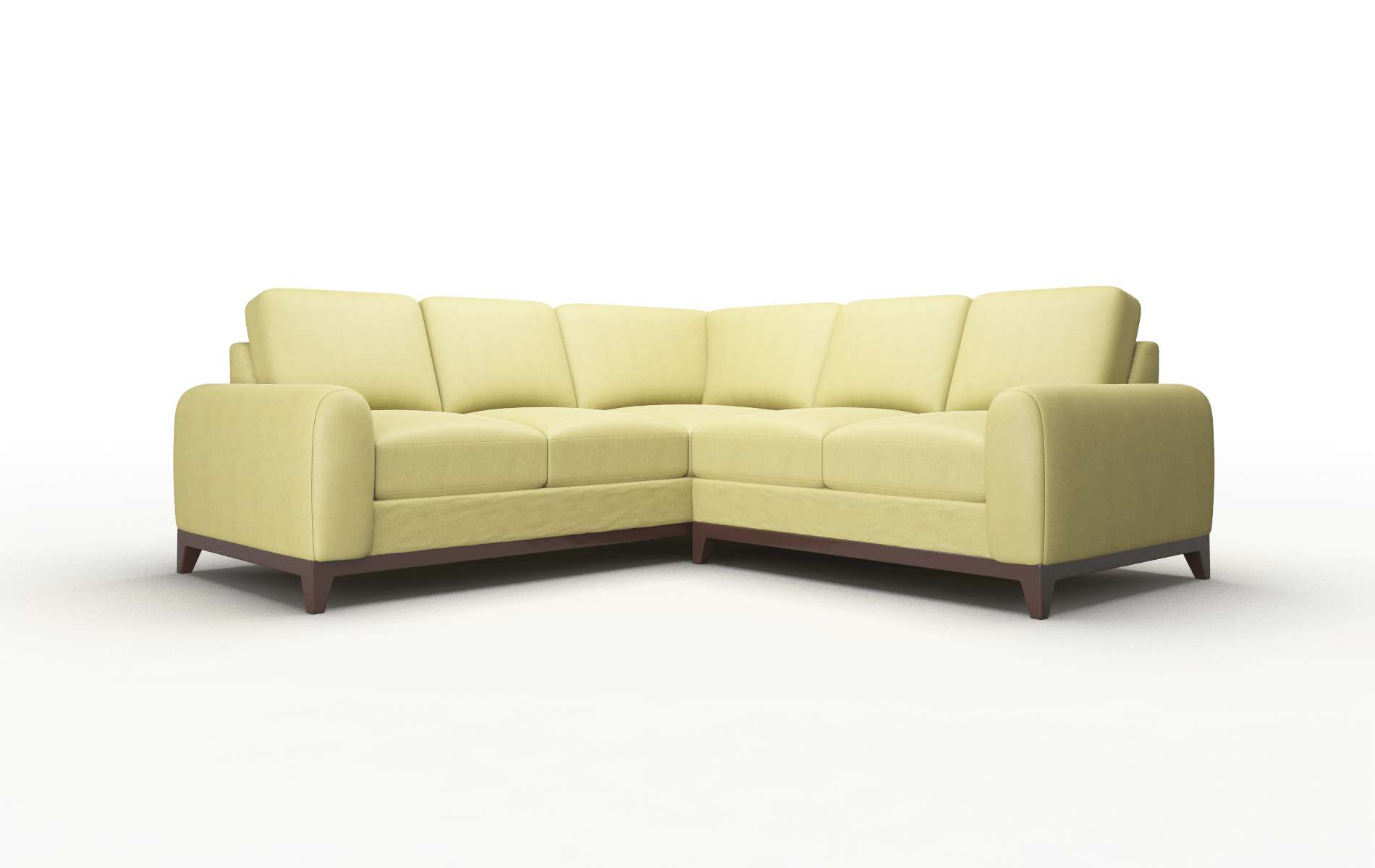 Mykonos Bella Apple Sectional espresso legs 1