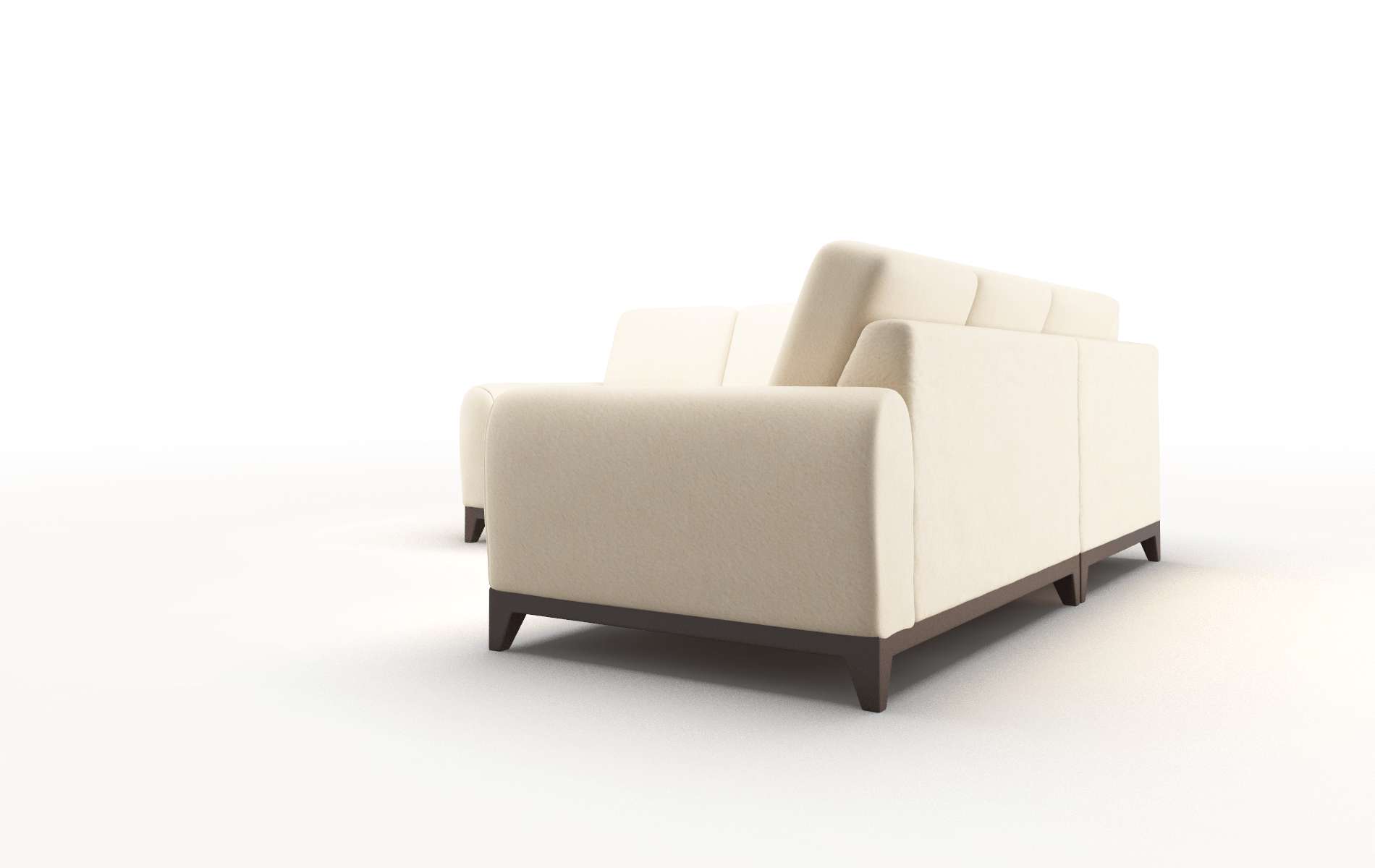 Mykonos Bella Buckwheat Sectional espresso legs 4
