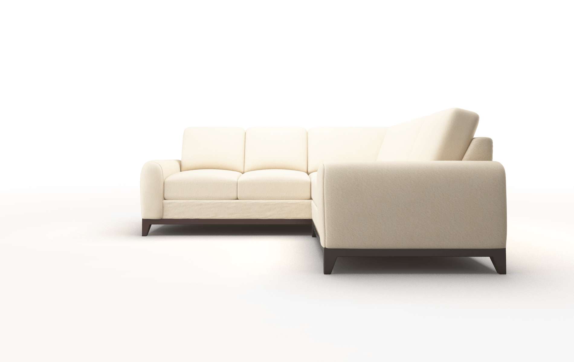 Mykonos Bella Buckwheat Sectional espresso legs 5