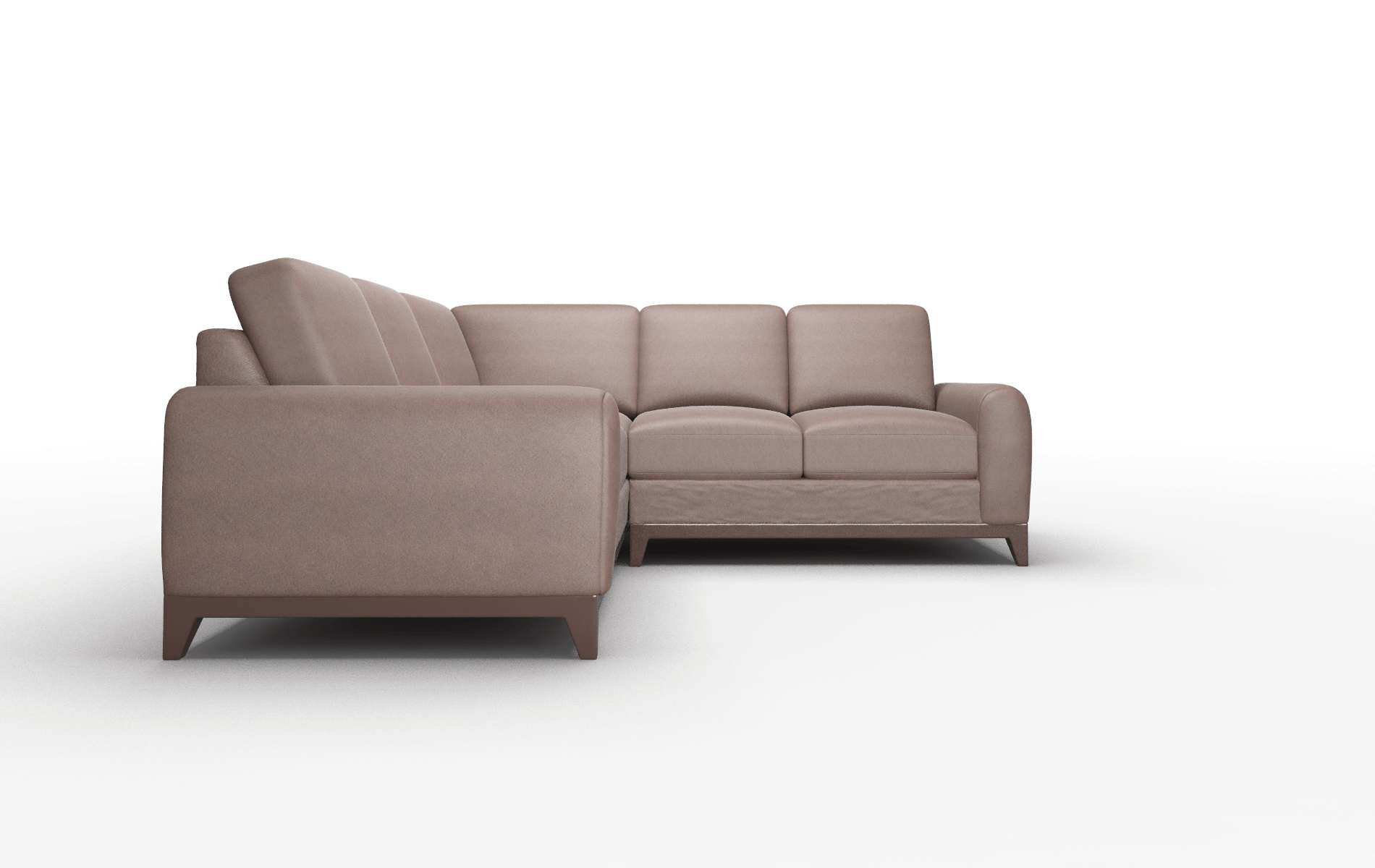 Mykonos Bella Espresso Sectional espresso legs 2