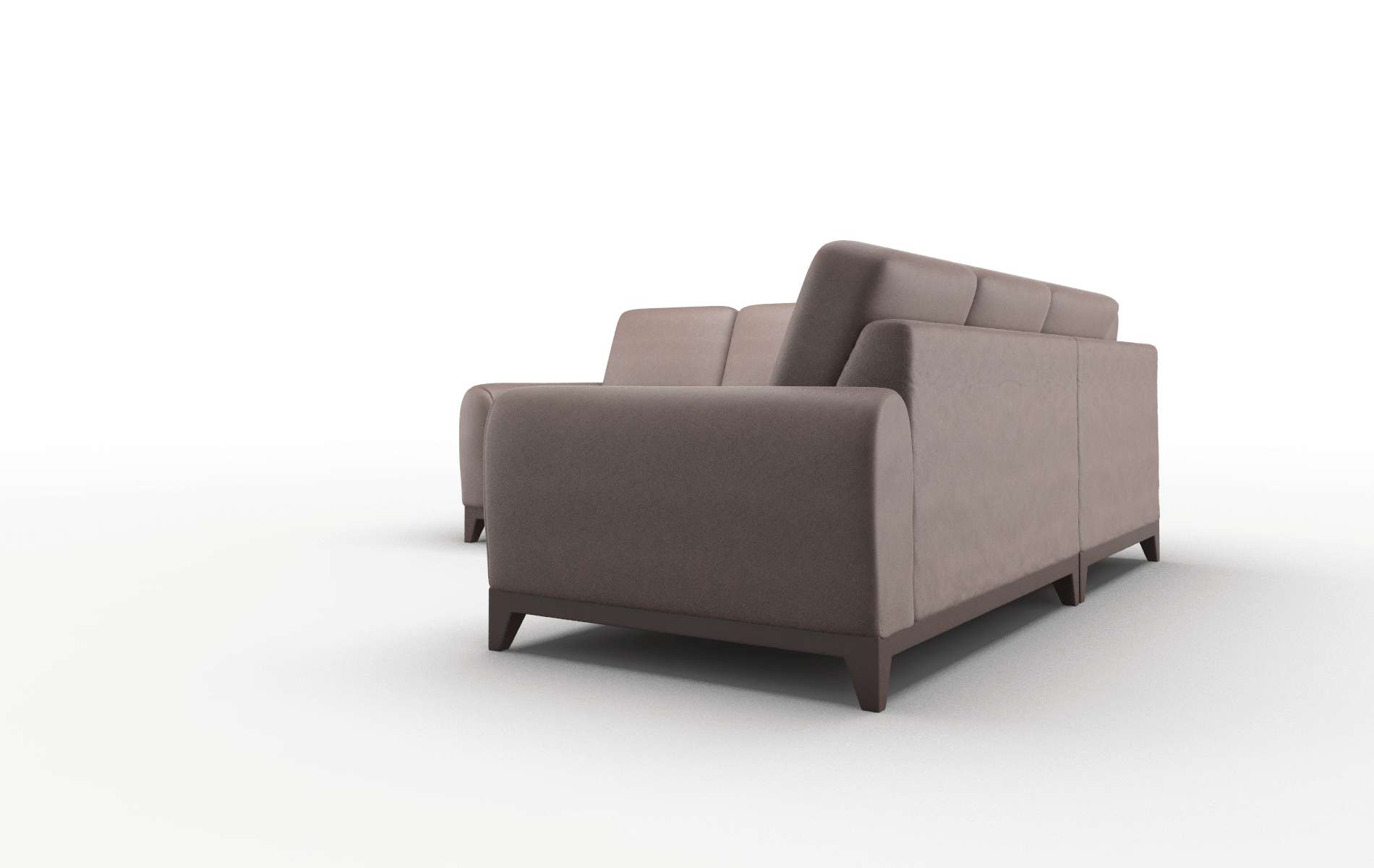 Mykonos Bella Espresso Sectional espresso legs 4