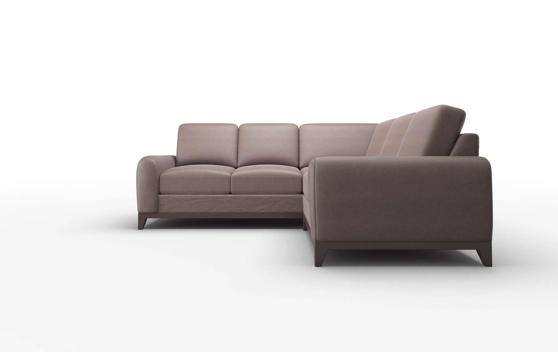 Mykonos Bella Espresso Sectional espresso legs 5