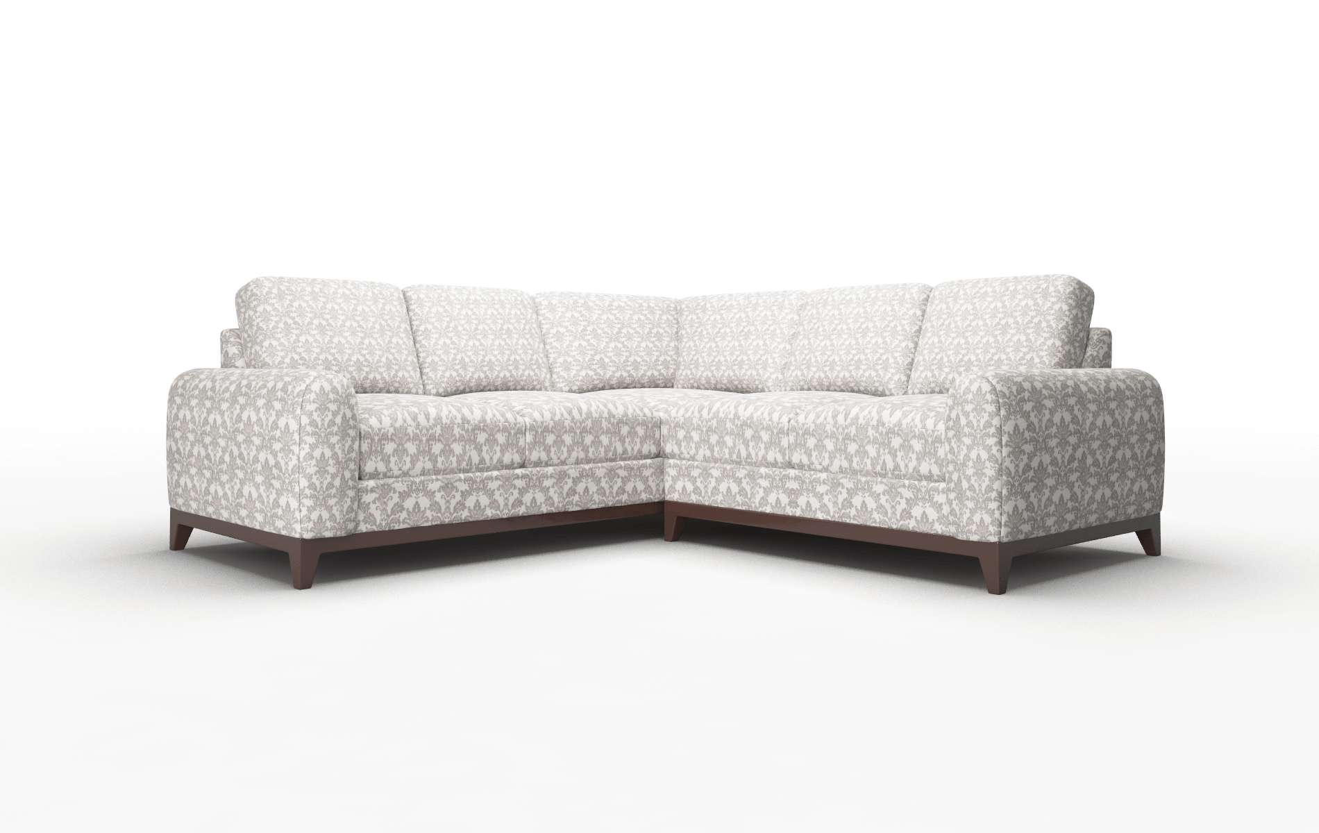 Mykonos Bergamo Dove Sectional espresso legs 1
