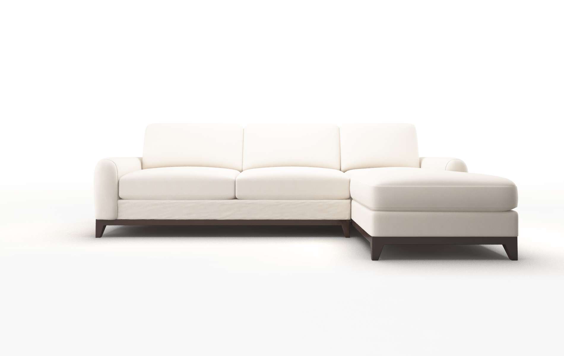 Mykonos Blanche milky Panel Espresso Legs  1