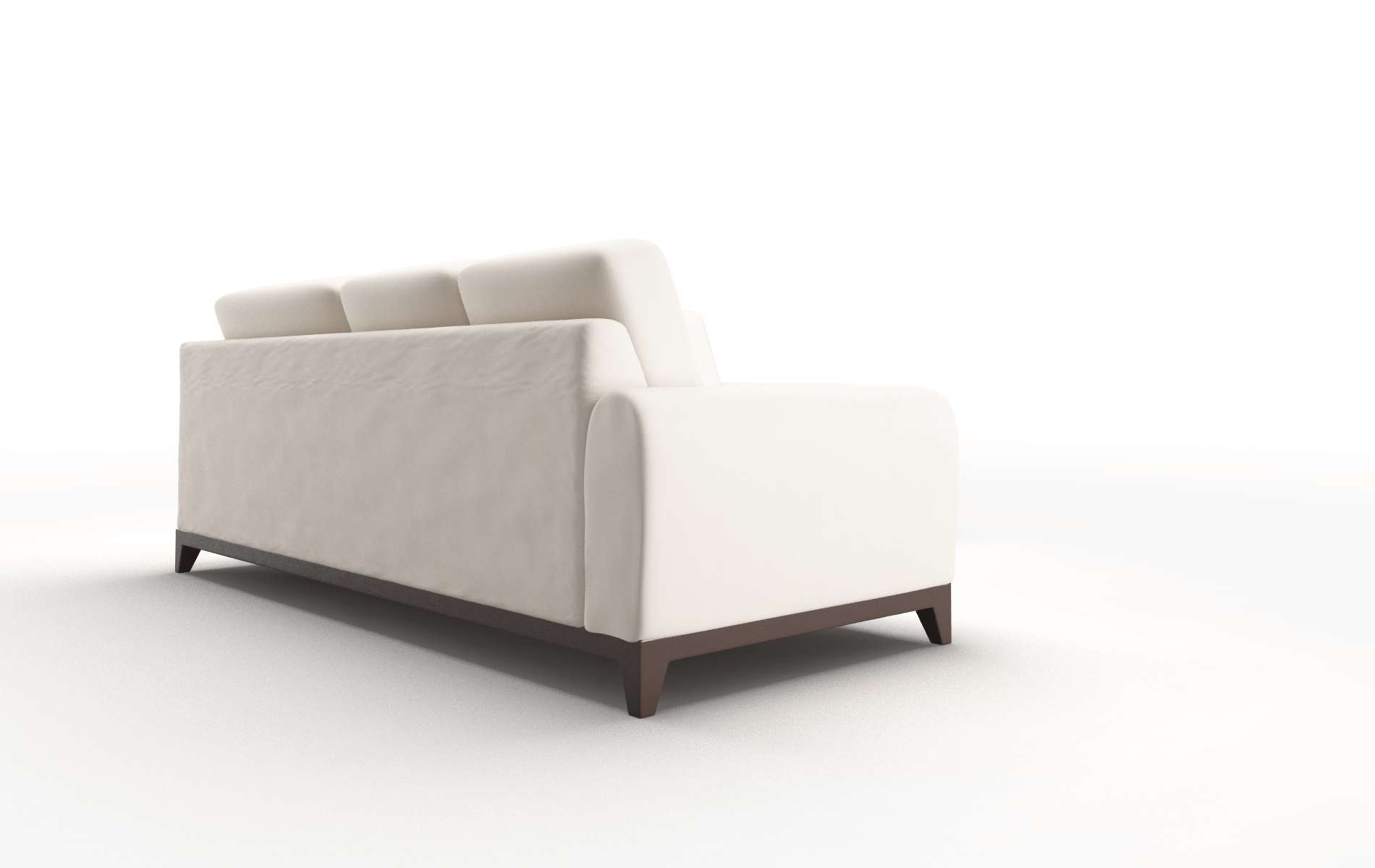 Mykonos Blanche Milky Sectional espresso legs 3