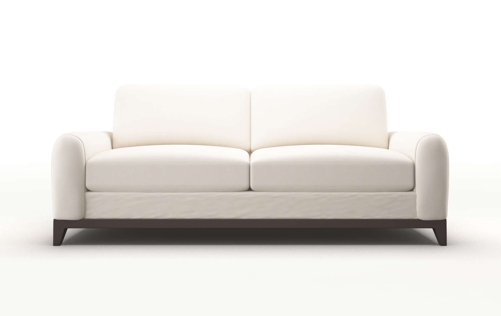 Mykonos Blanche Milky Sofa espresso legs 1