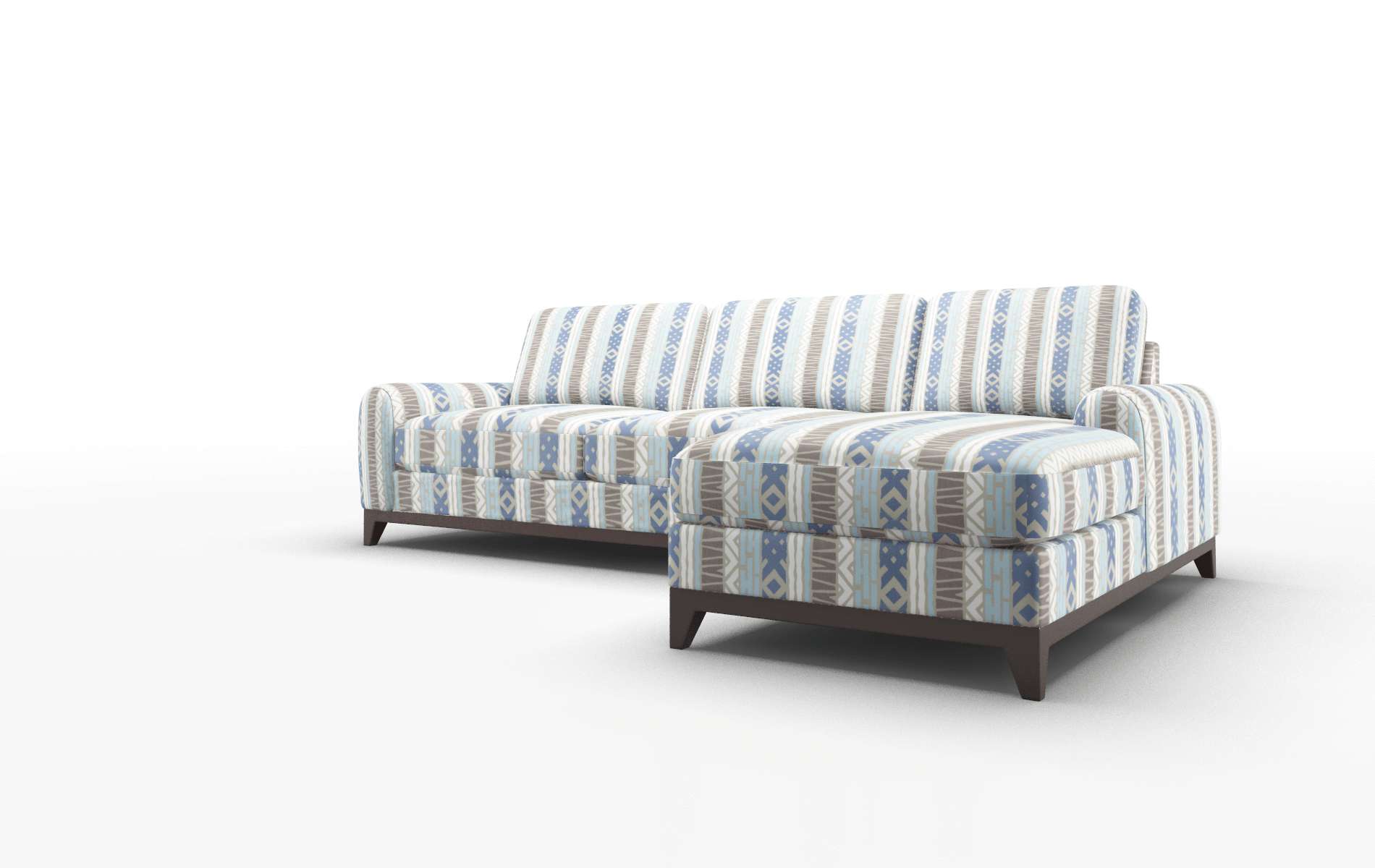 Mykonos Bodhi Indigo Panel espresso legs 4