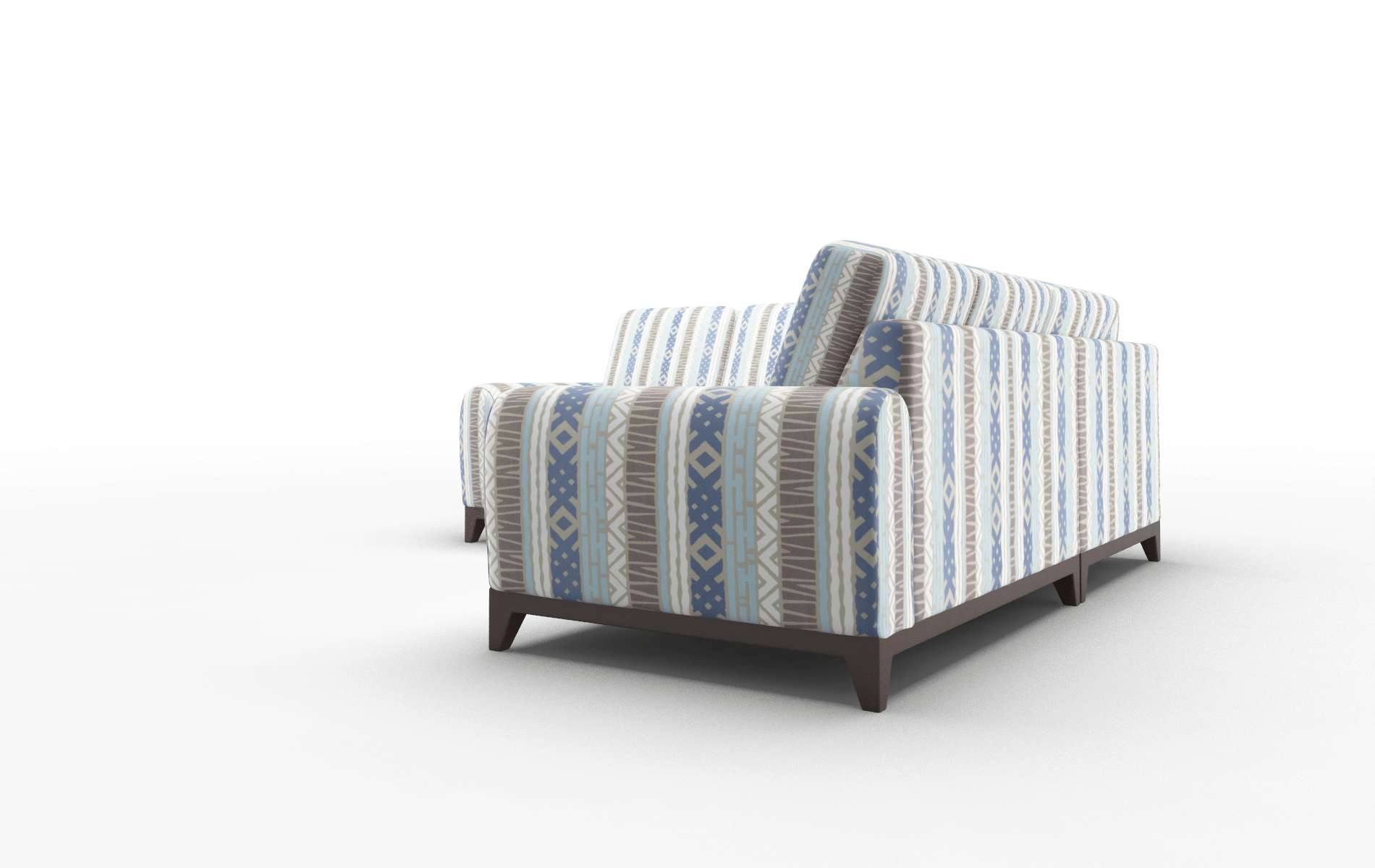 Mykonos Bodhi Indigo Sectional espresso legs 4