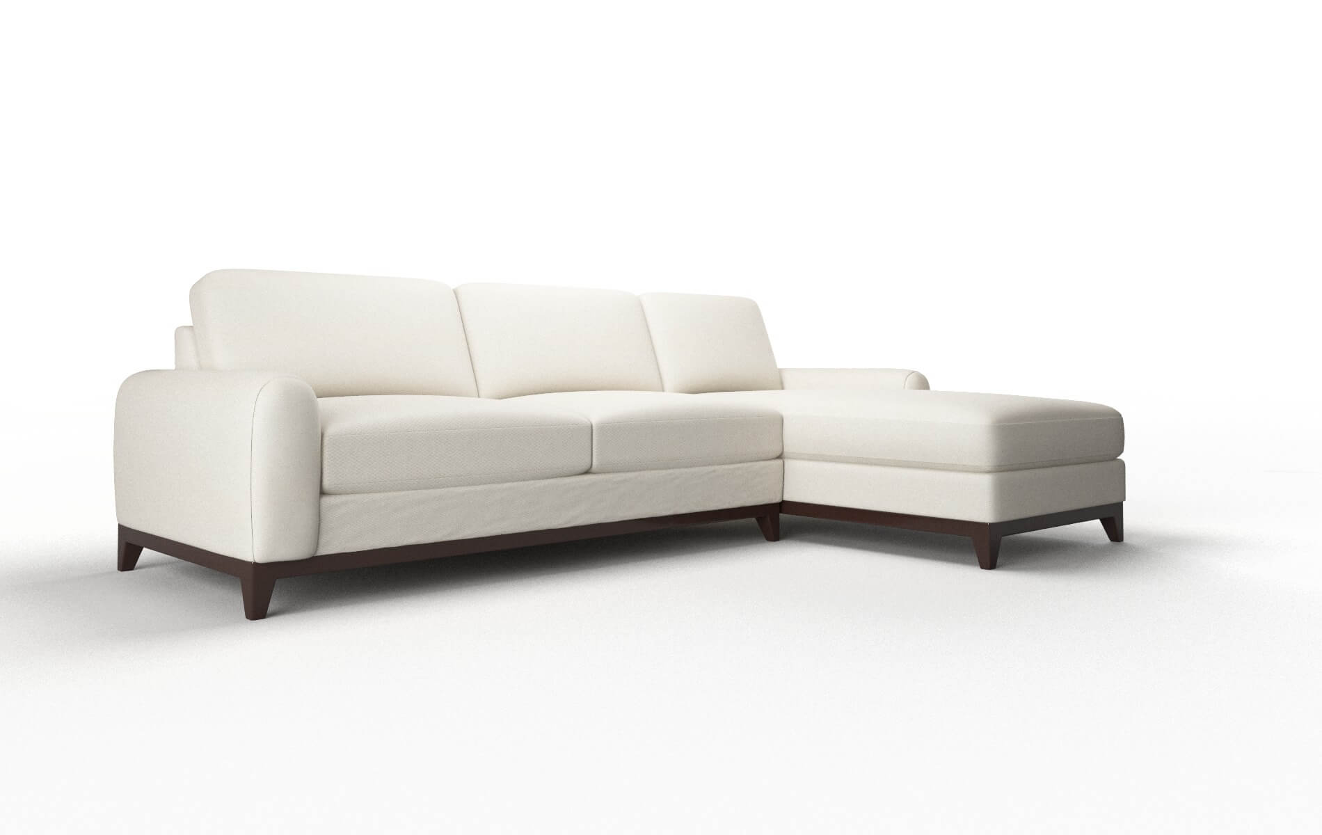 Mykonos Bungalow Ivory Panel espresso legs 2