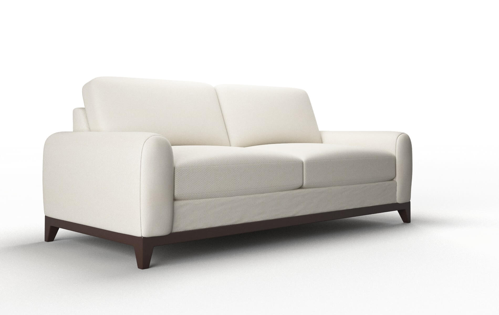 Mykonos Bungalow Ivory Sofa espresso legs 2