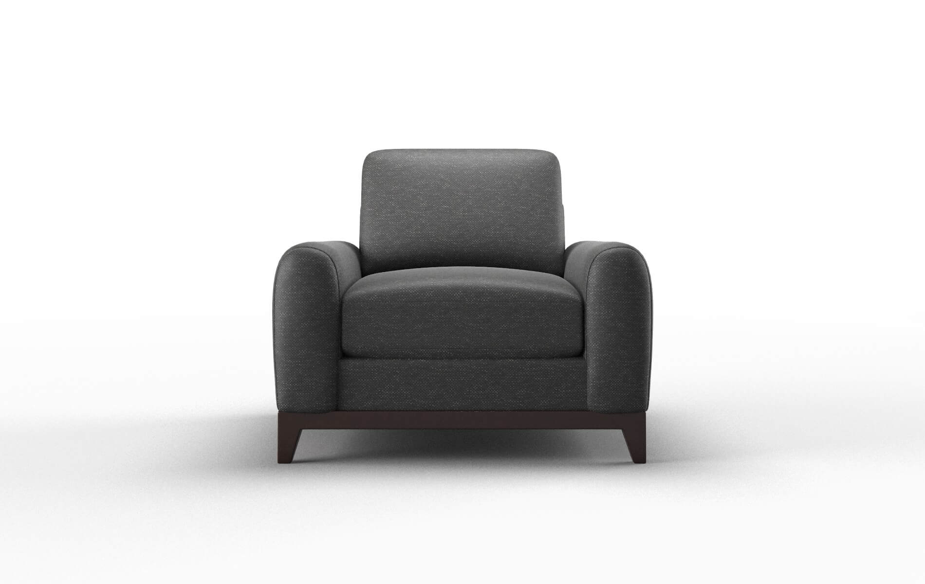 Mykonos Chance denim Chair Espresso Legs  1