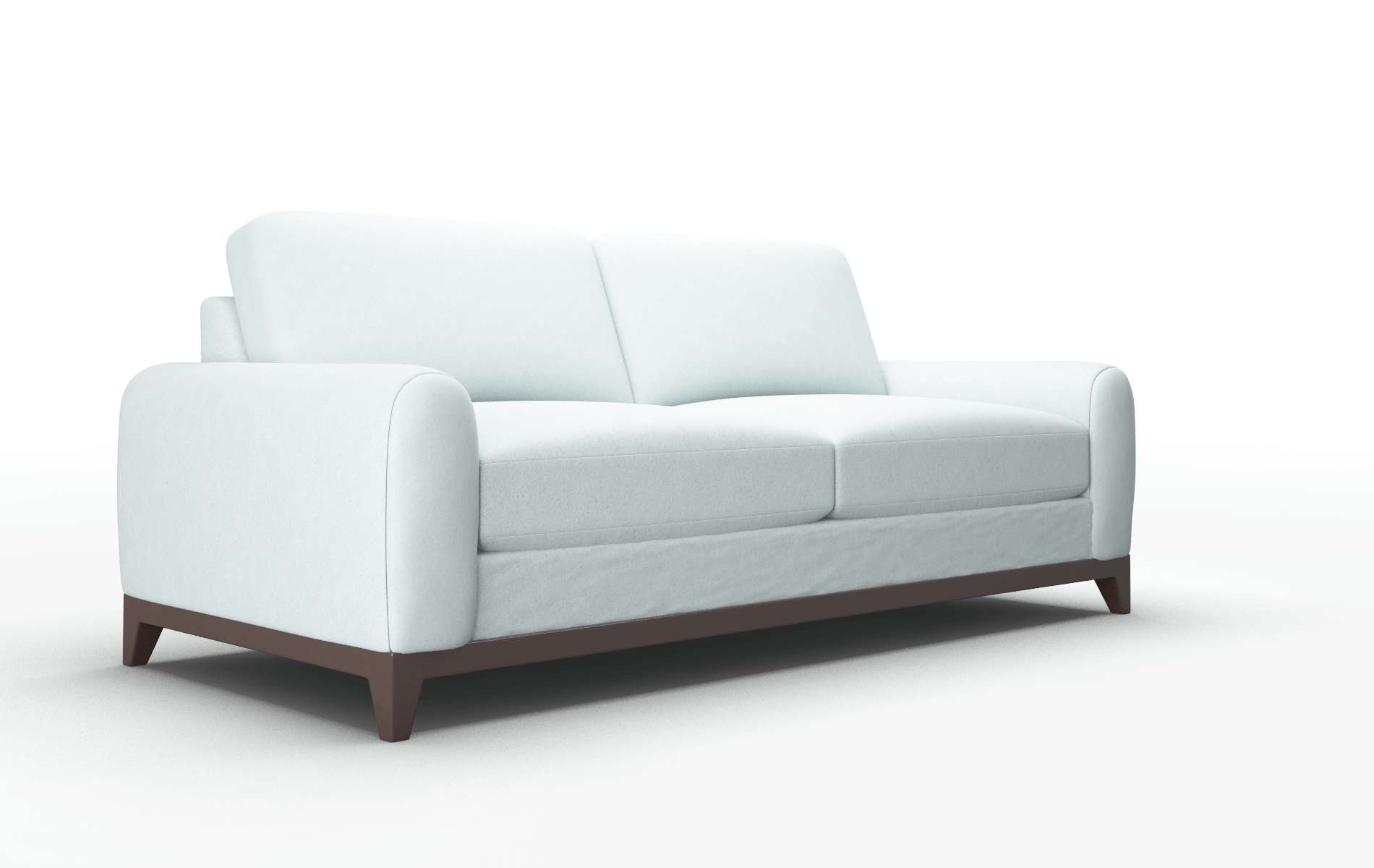 Mykonos Clyde Cornflower Sofa espresso legs 2