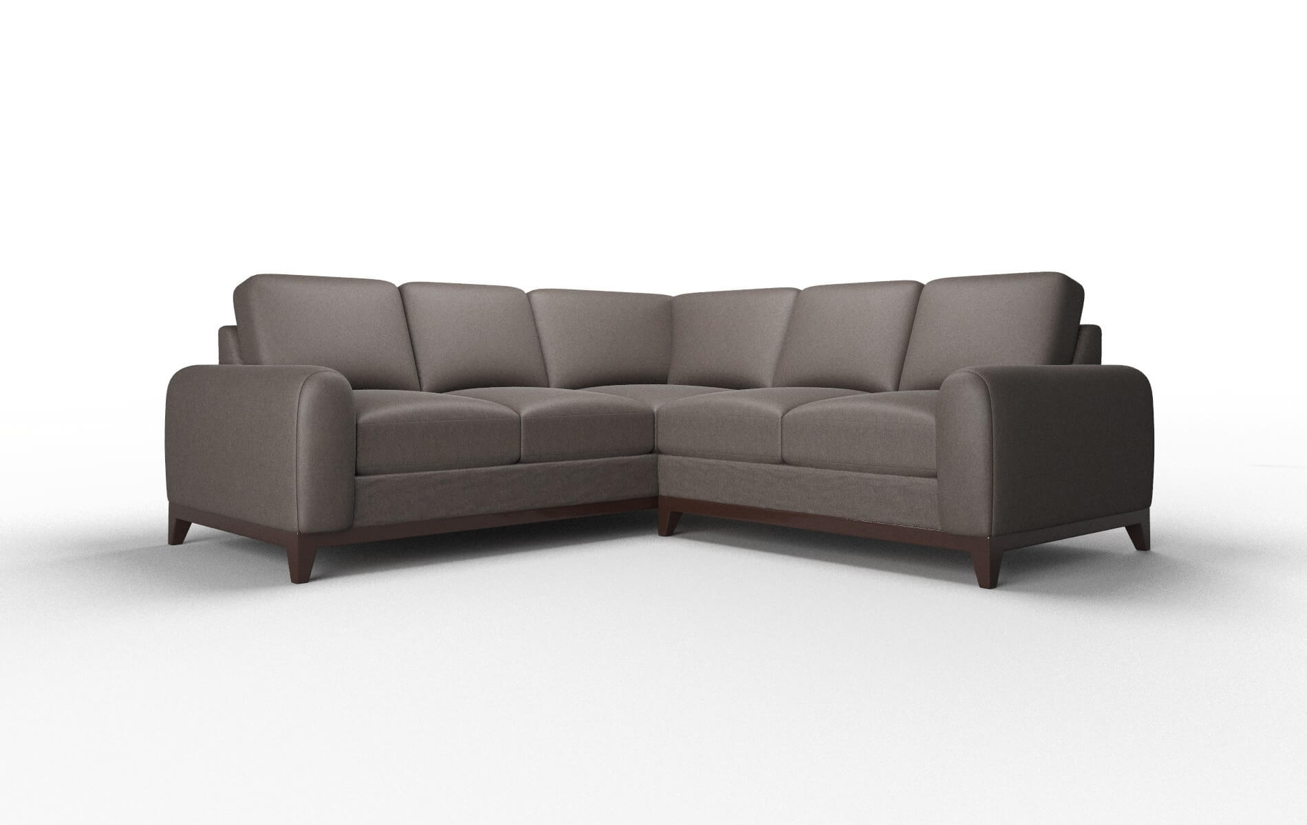 Mykonos Cosmo Chocolate Sectional espresso legs 1