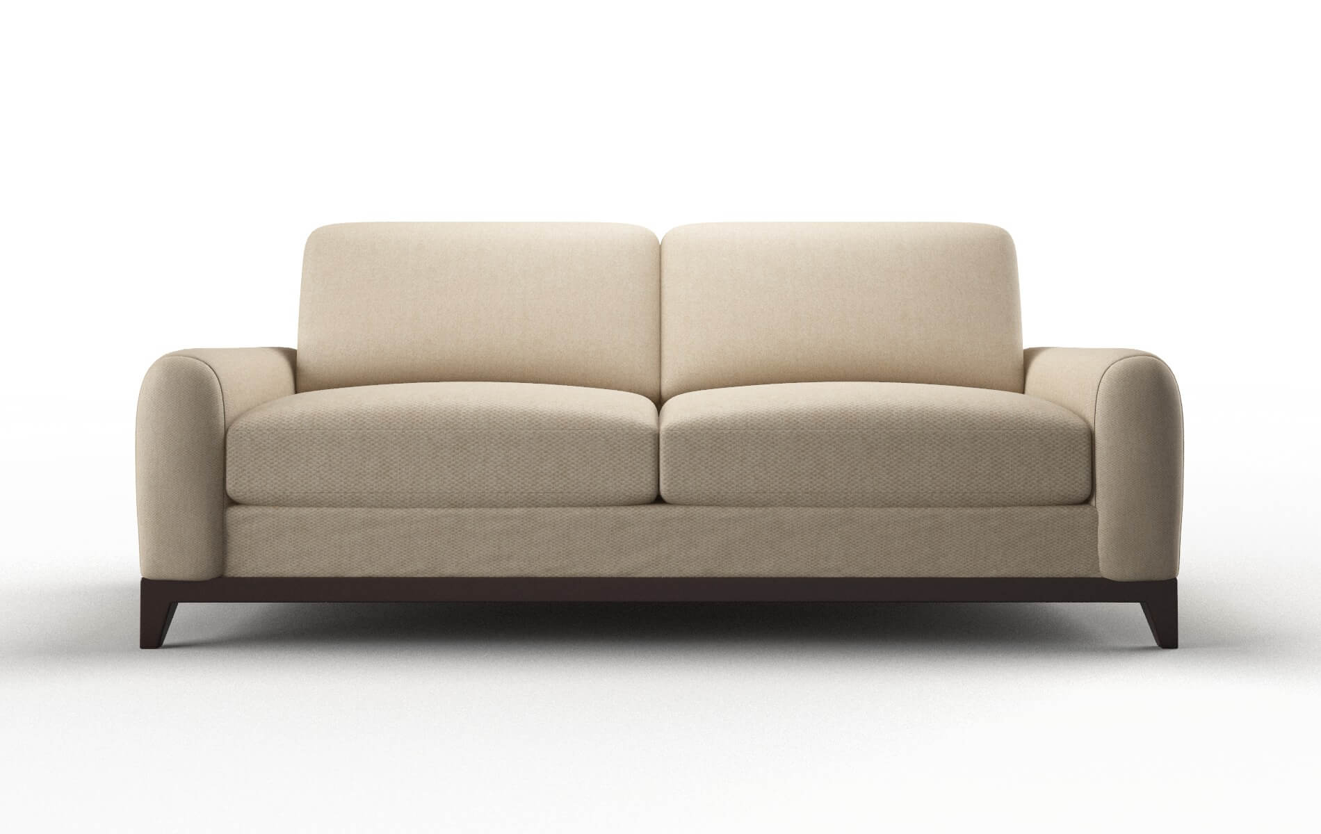 Mykonos Cosmo Fawn Sofa espresso legs 1