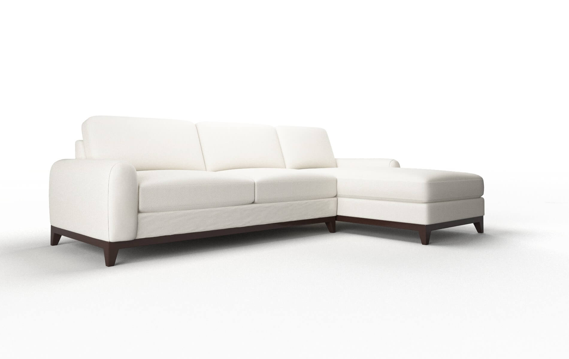 Mykonos Cosmo Ivory Panel espresso legs 2