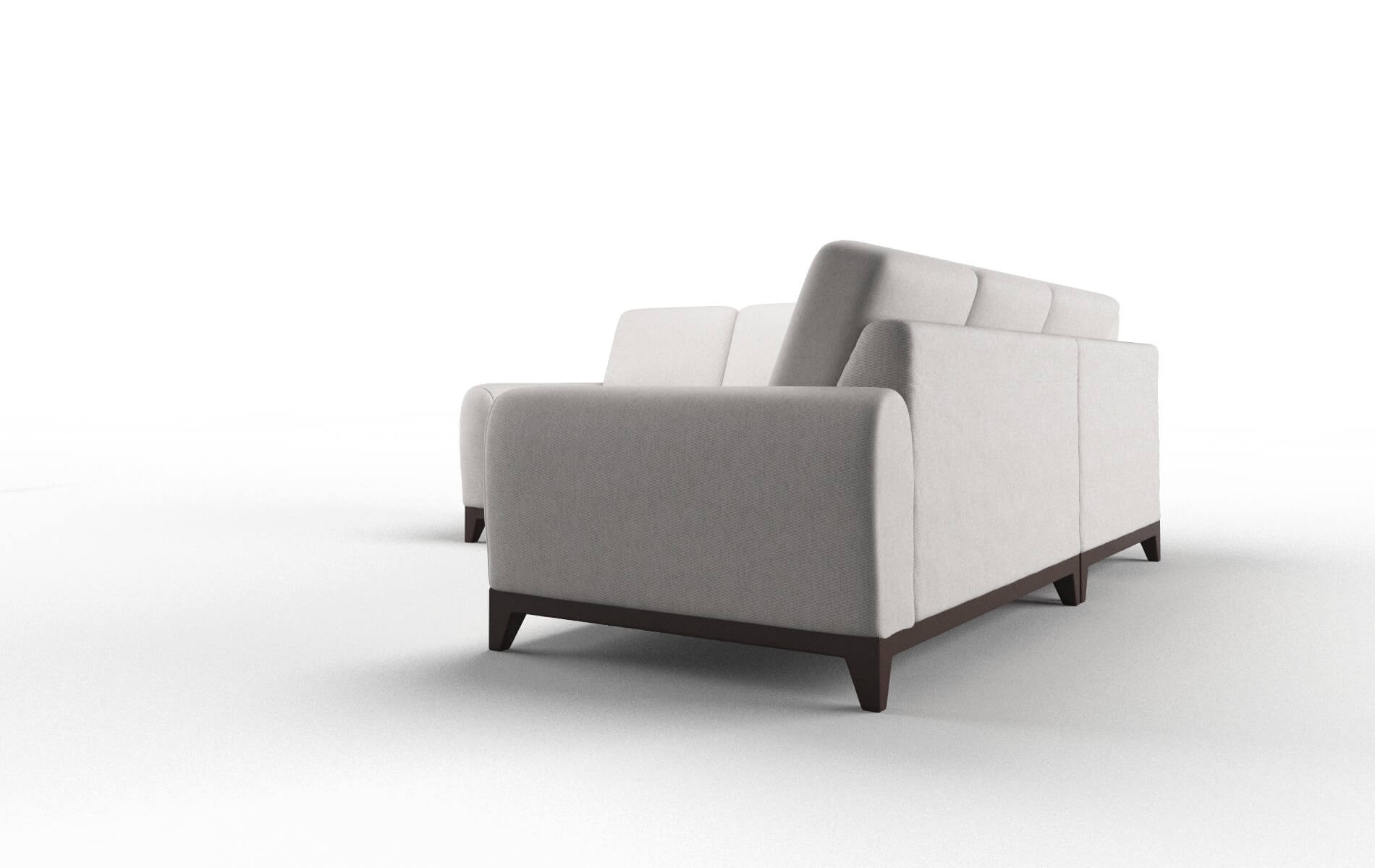 Mykonos Cosmo Silver Sectional espresso legs 4