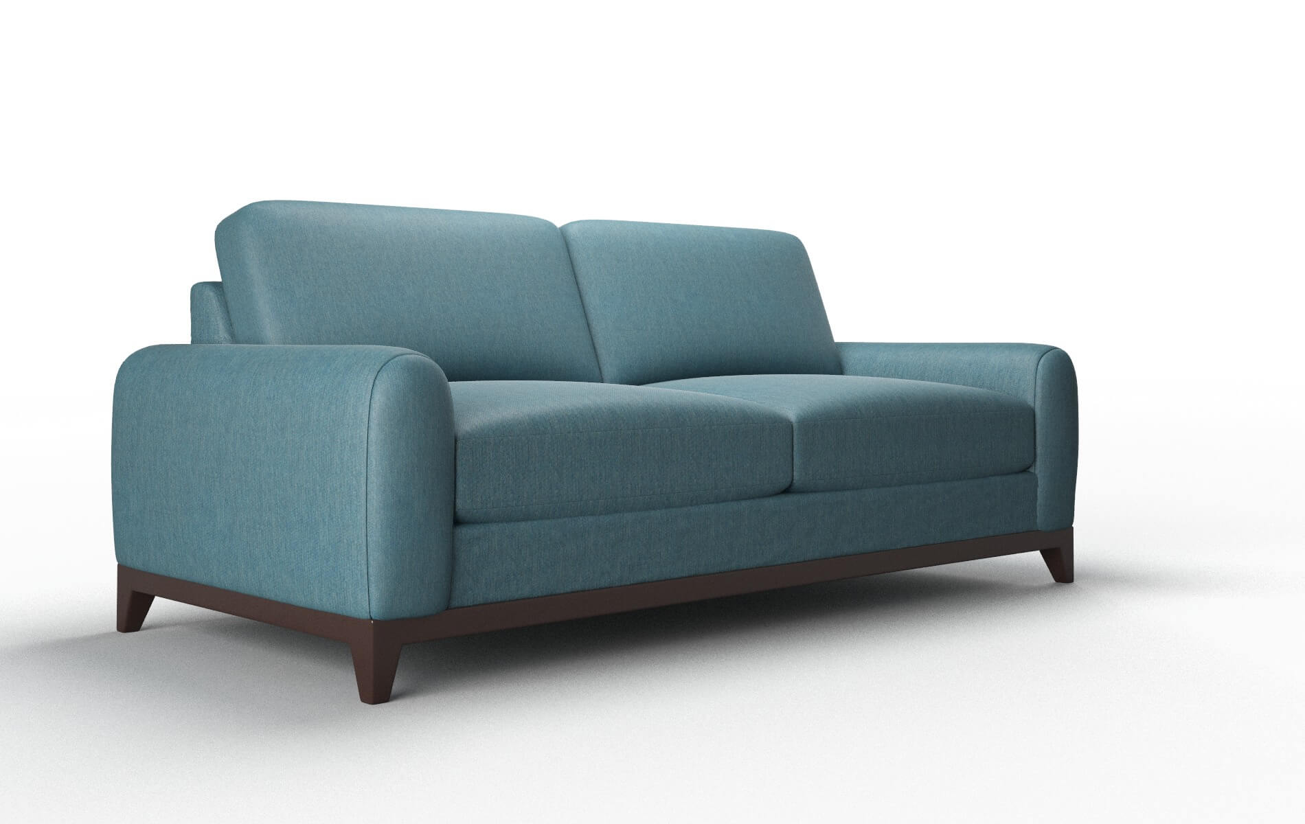 Mykonos Cosmo Teal Sofa espresso legs 2
