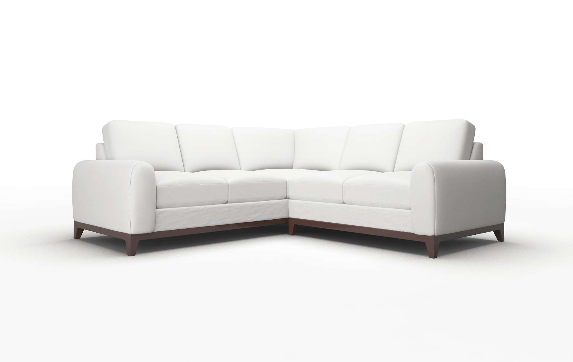 Mykonos Dawson Platinum Sectional espresso legs 1