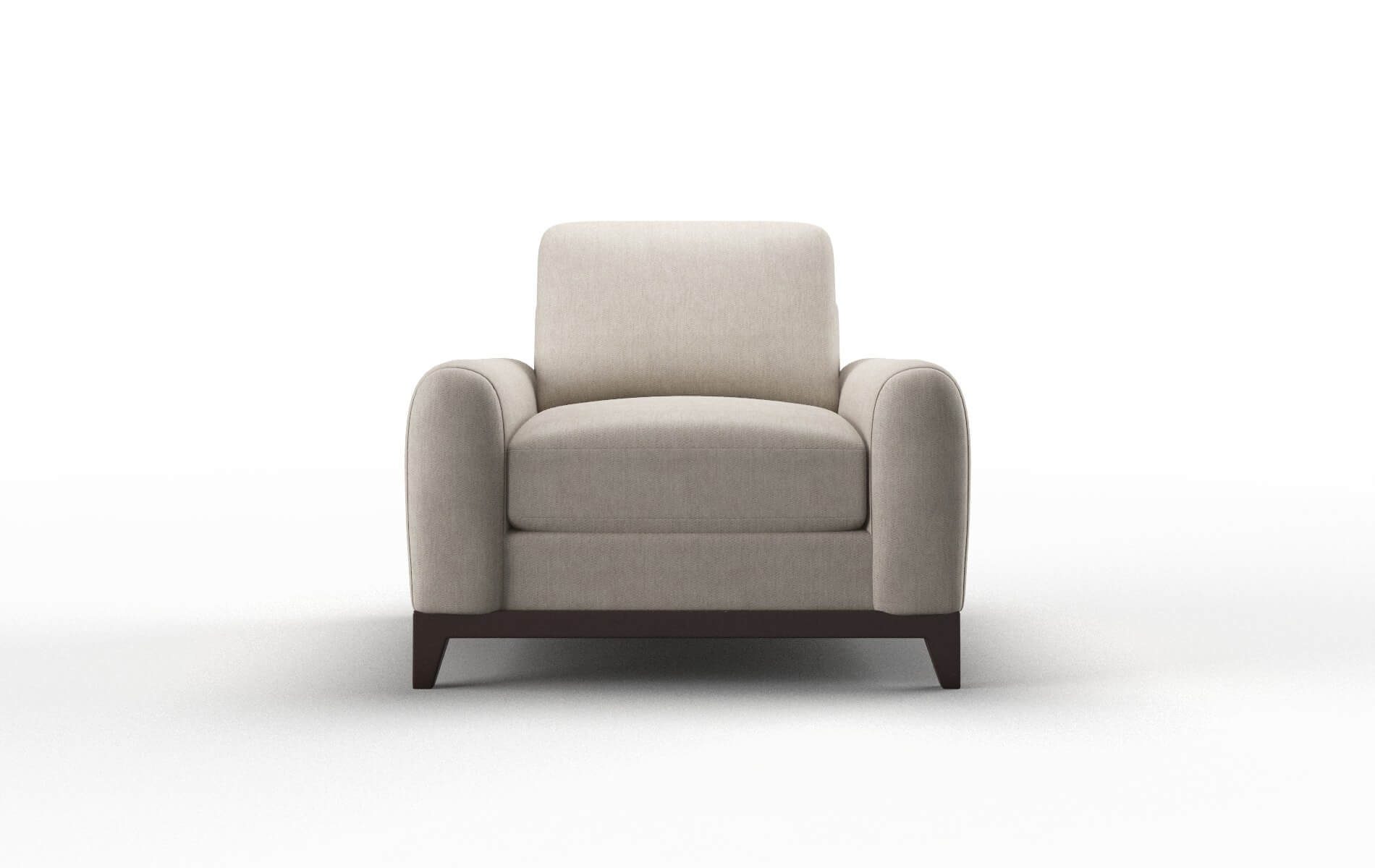 Mykonos Derby linen Chair Espresso Legs  1