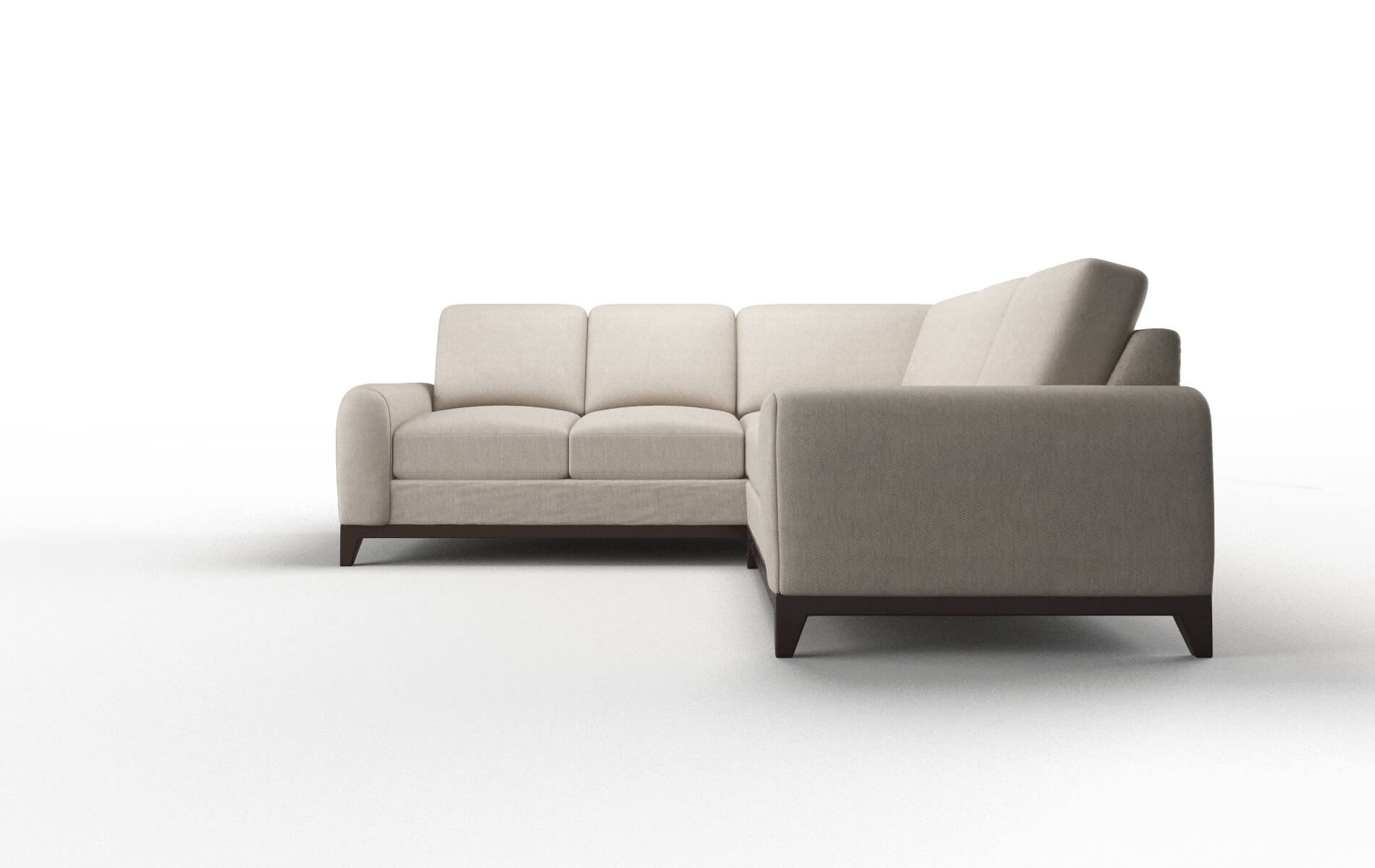 Mykonos Derby Linen Sectional espresso legs 5