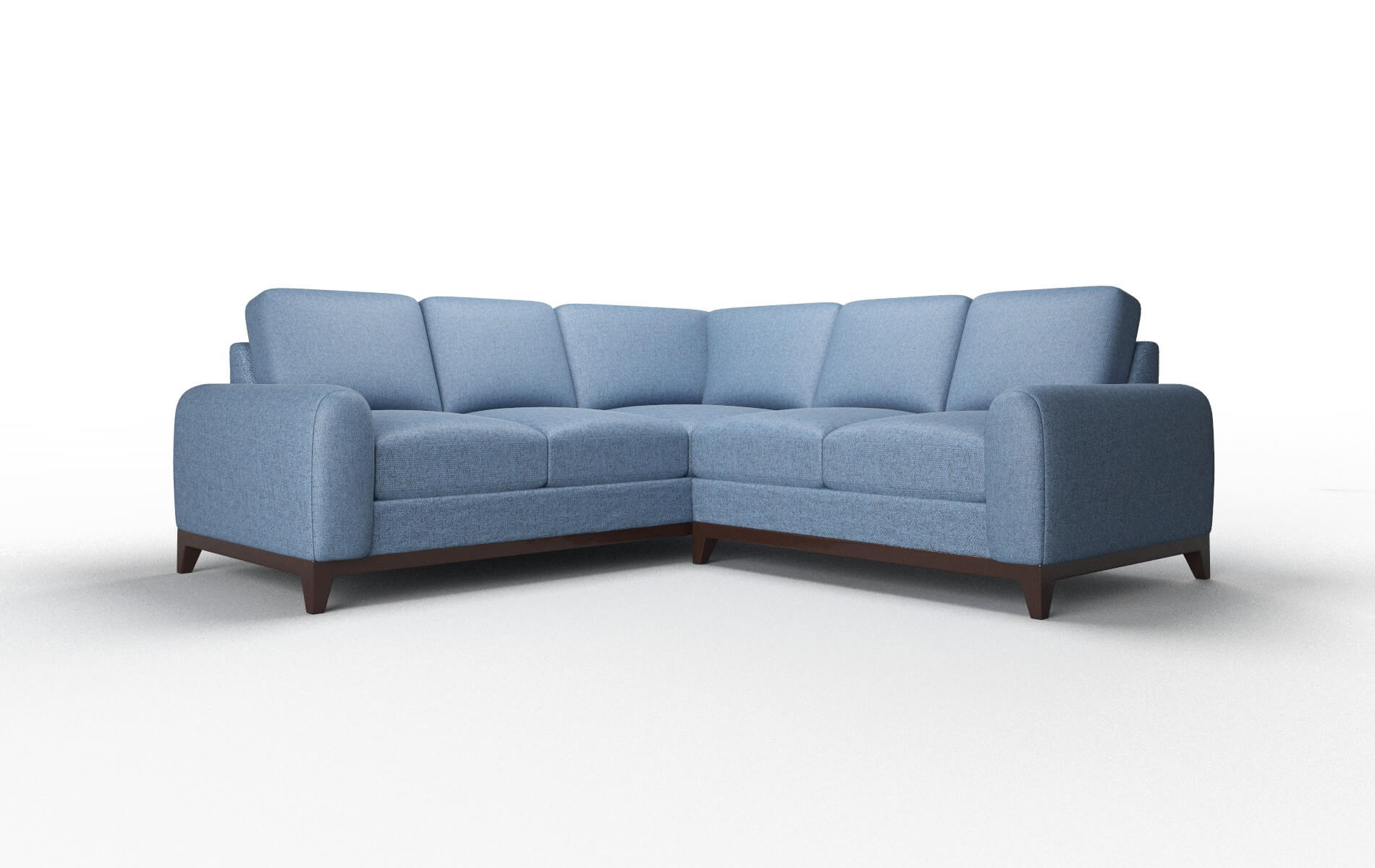 Mykonos Derby Navy Sectional espresso legs 1