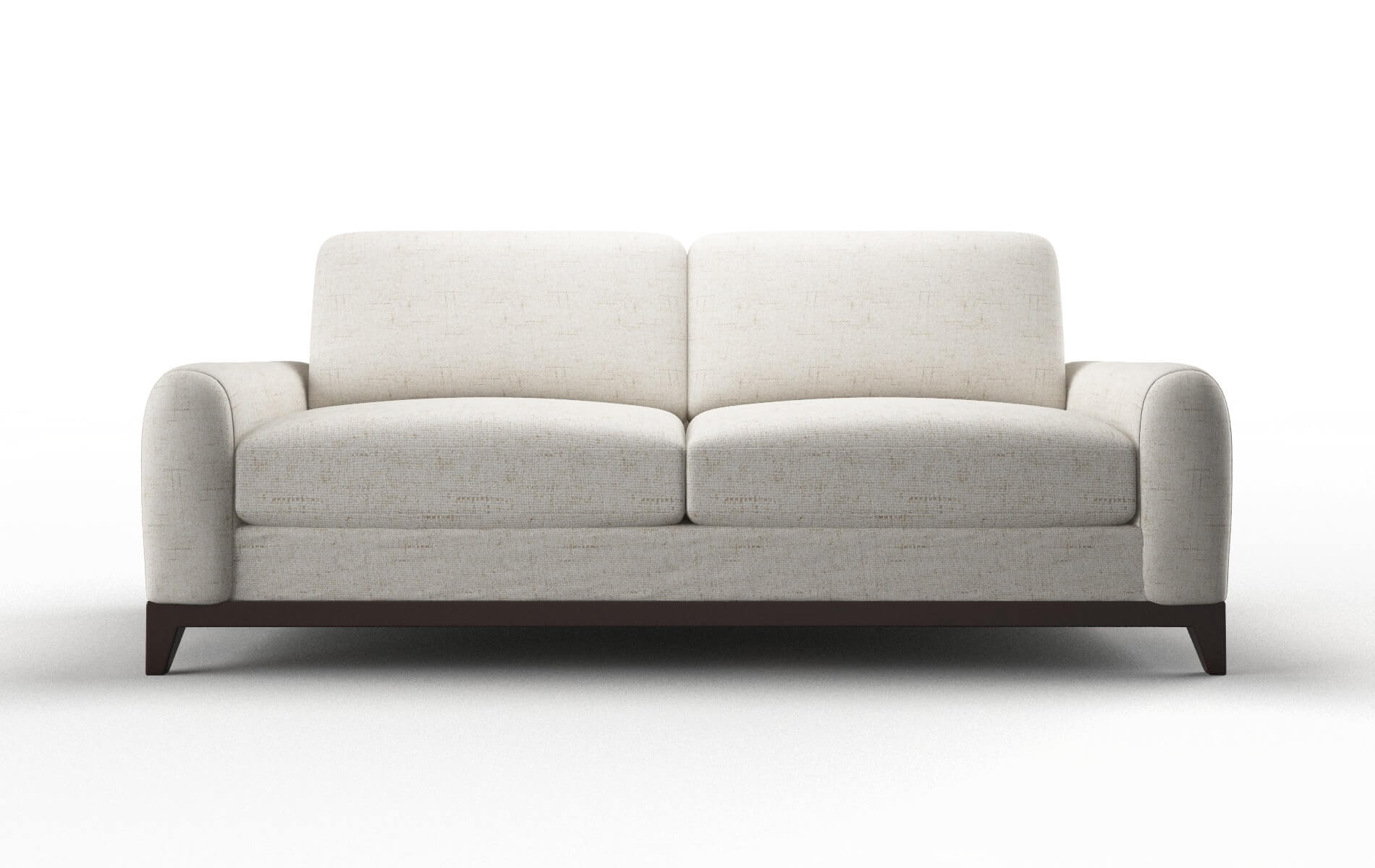 Mykonos Derby Taupe Sofa espresso legs 1