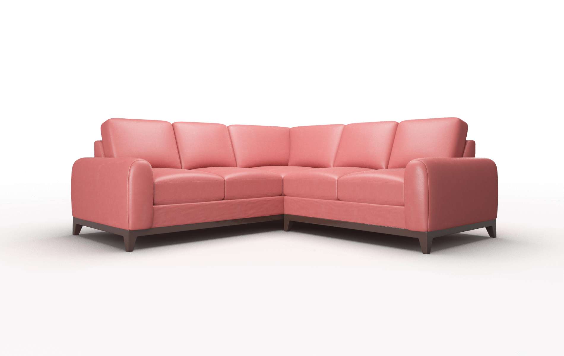 Mykonos Dillion Cordovan Sectional espresso legs 1