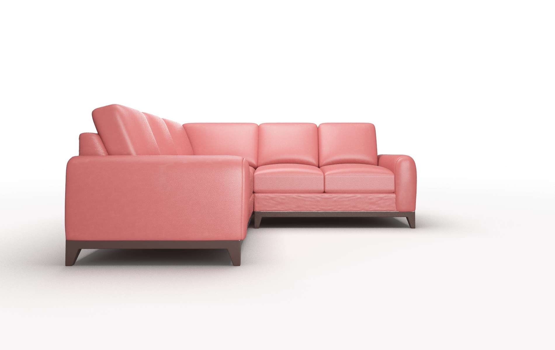 Mykonos Dillion Cordovan Sectional espresso legs 2