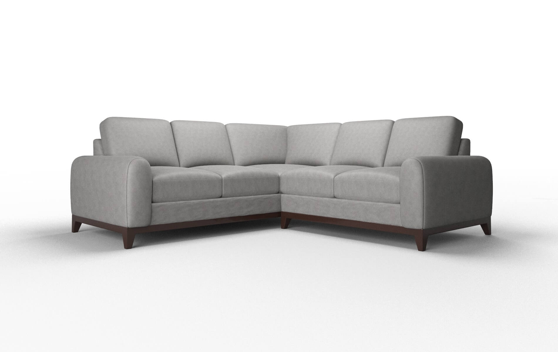 Mykonos Dream_d Charcoal Sectional espresso legs 1