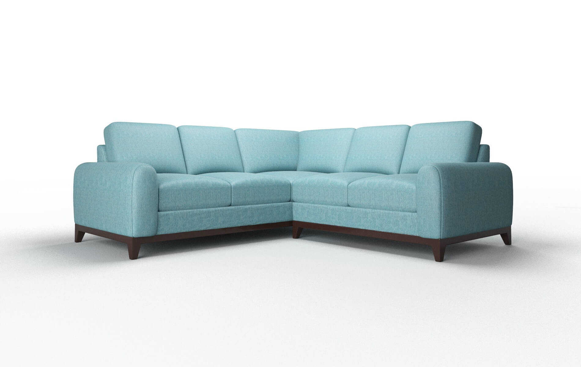 Mykonos Durham Pine Sectional espresso legs 1