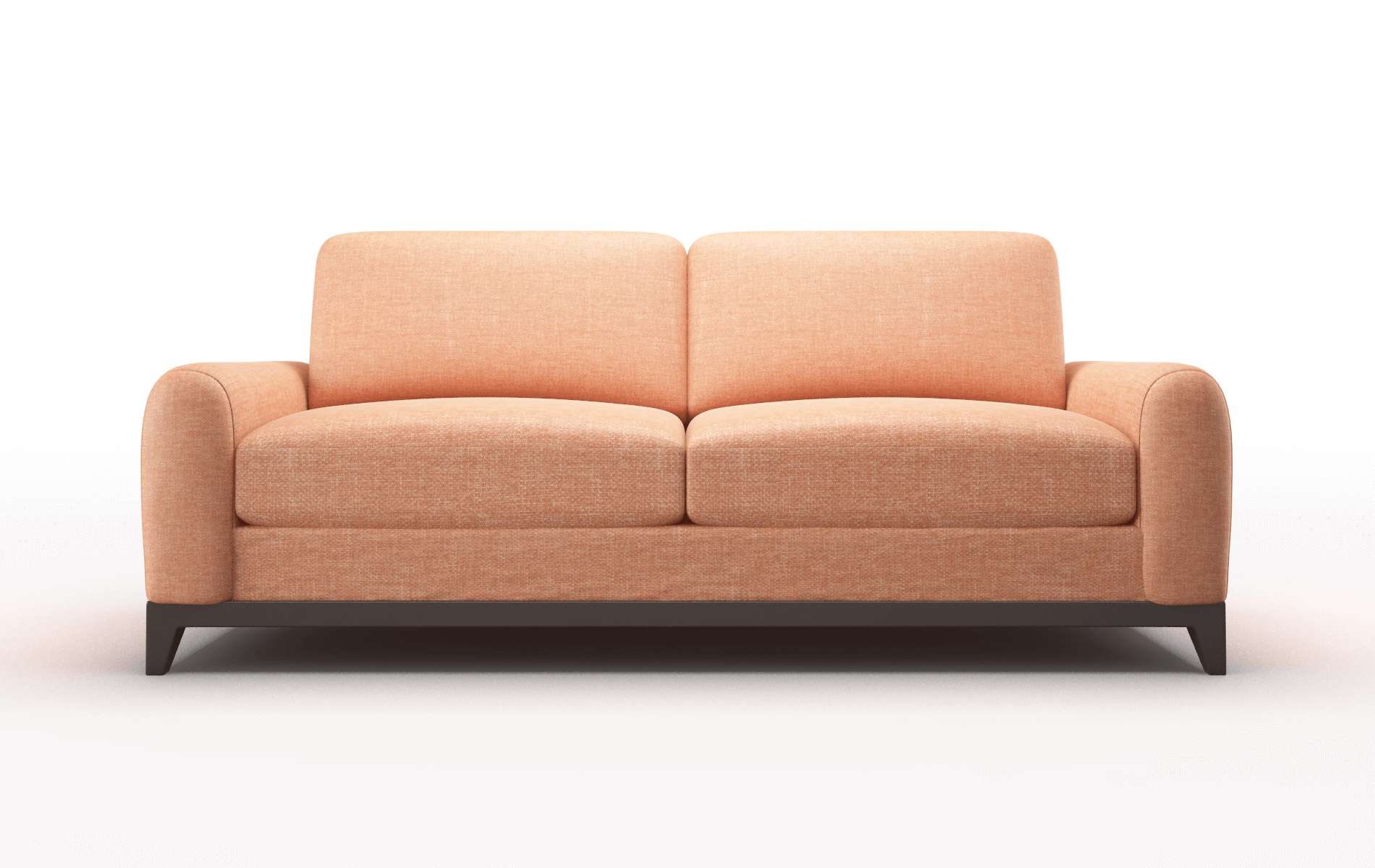 Mykonos Durham Tangerine Sofa espresso legs 1