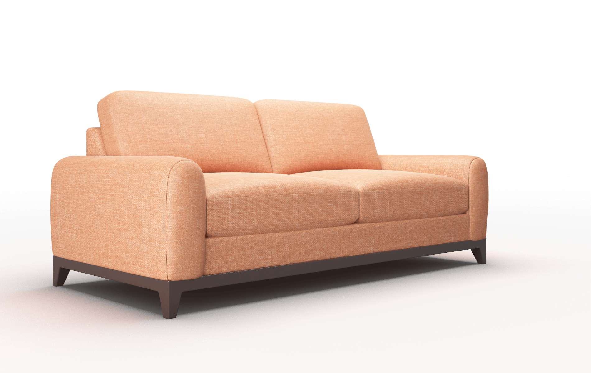 Mykonos Durham Tangerine Sofa espresso legs 2