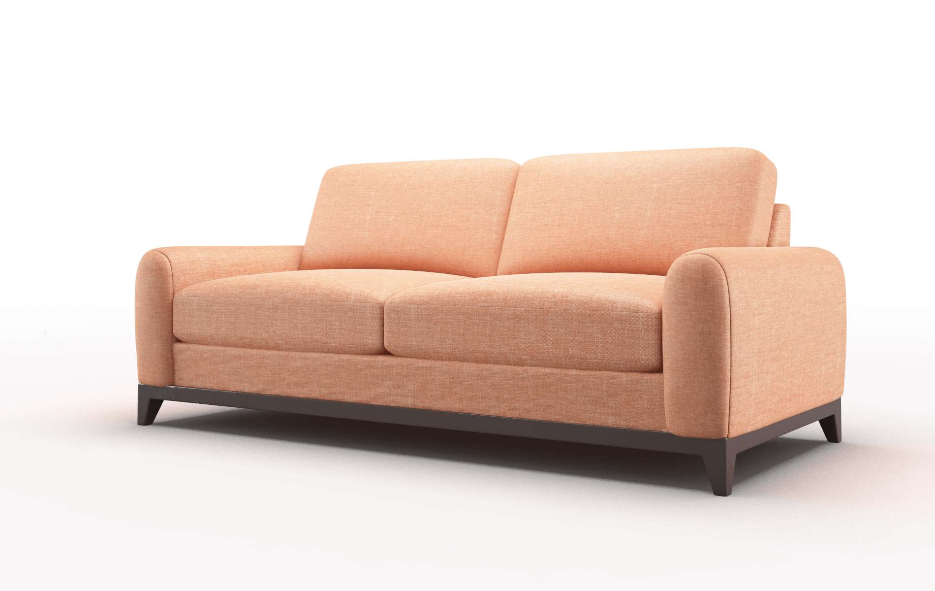 Mykonos Durham Tangerine Sofa espresso legs 4