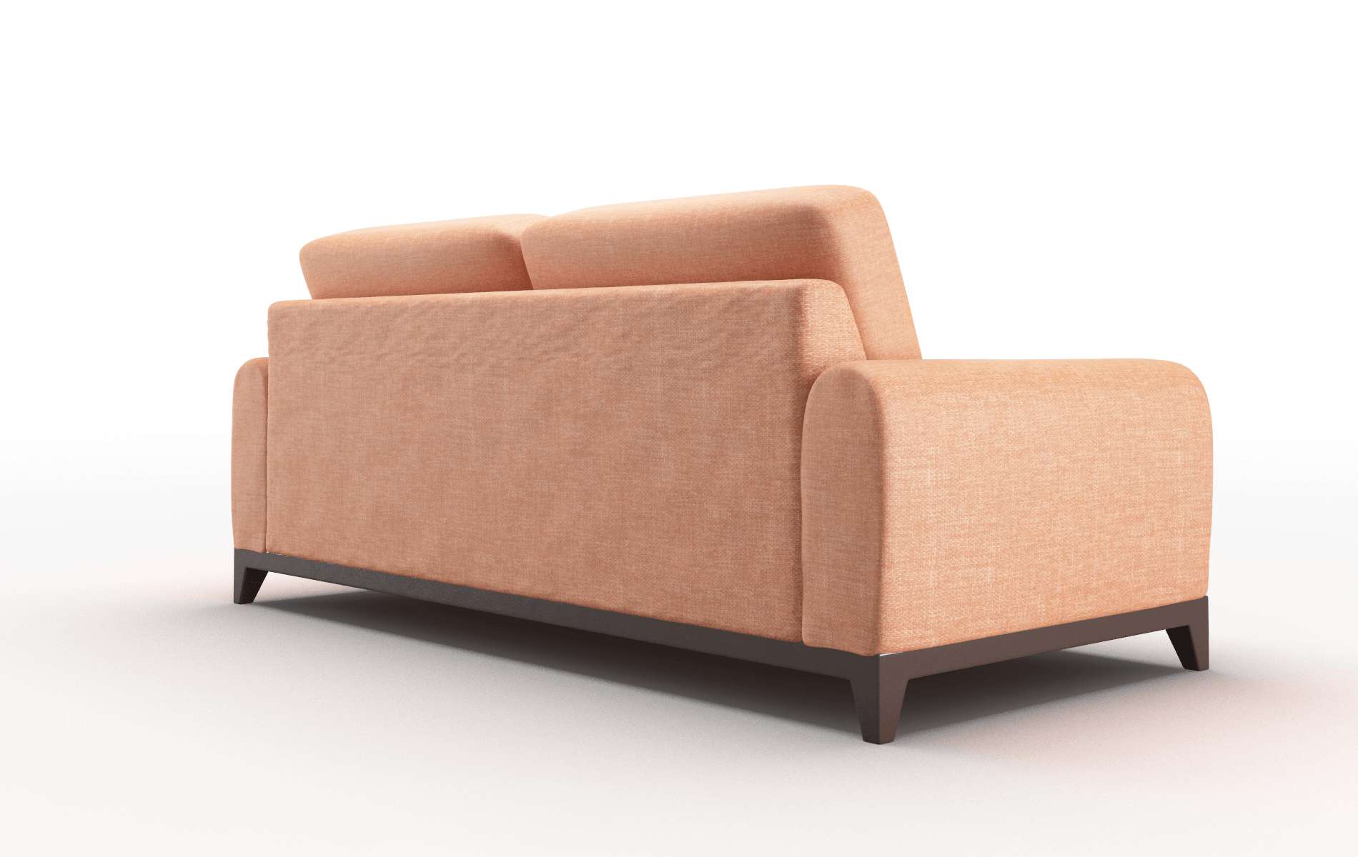 Mykonos Durham Tangerine Sofa espresso legs 5