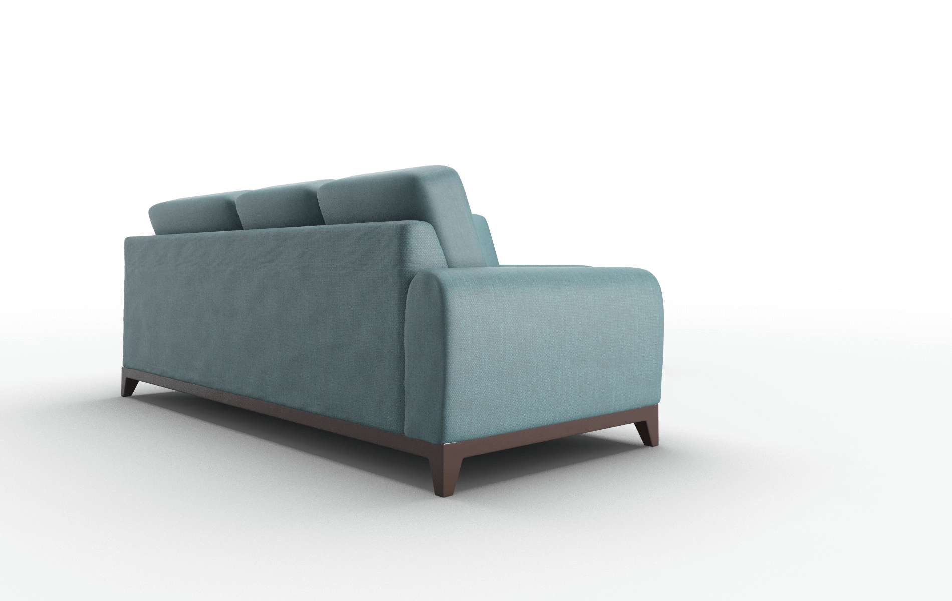 Mykonos Elliot Teal Sectional espresso legs 3