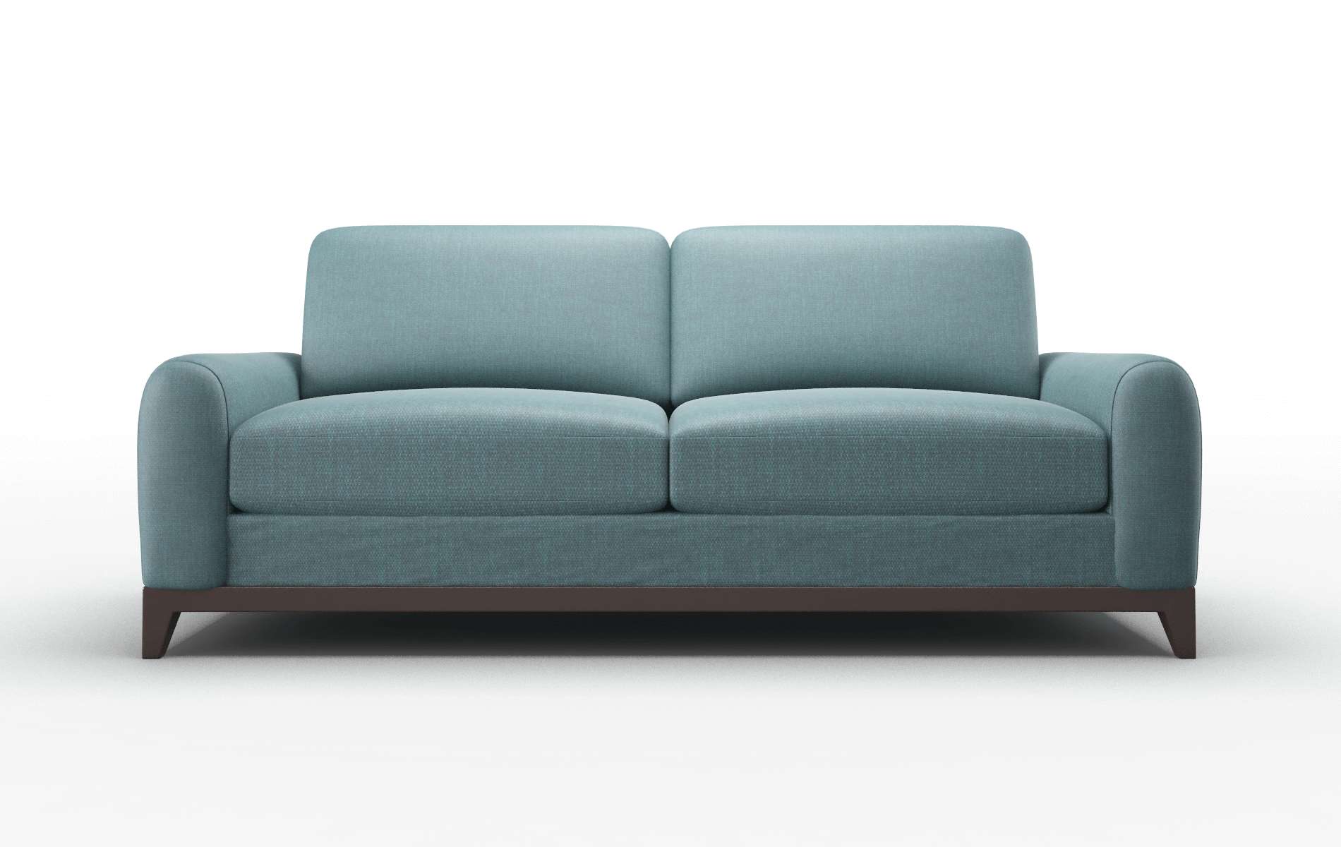 Mykonos Elliot Teal Sofa espresso legs 1