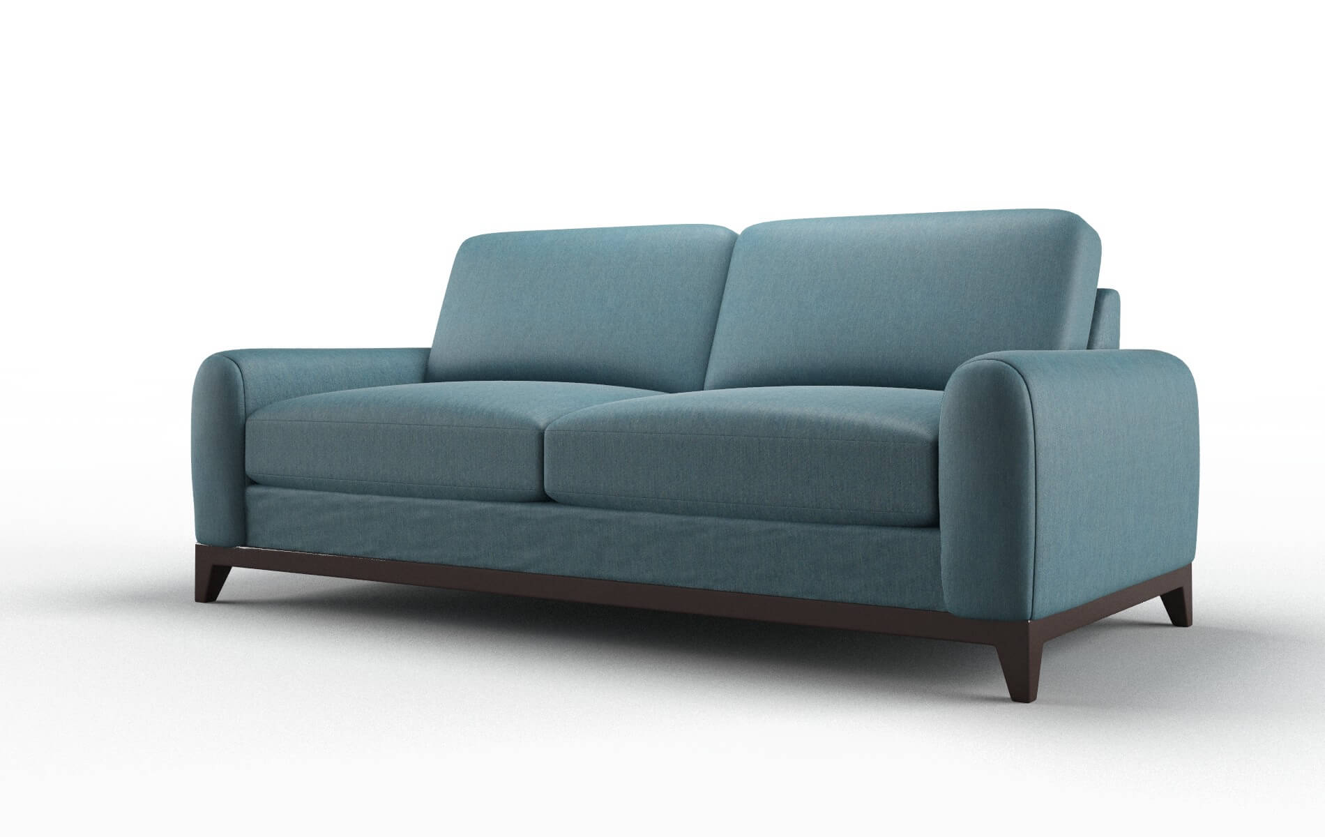 Mykonos Hepburn Teal Sofa espresso legs 4