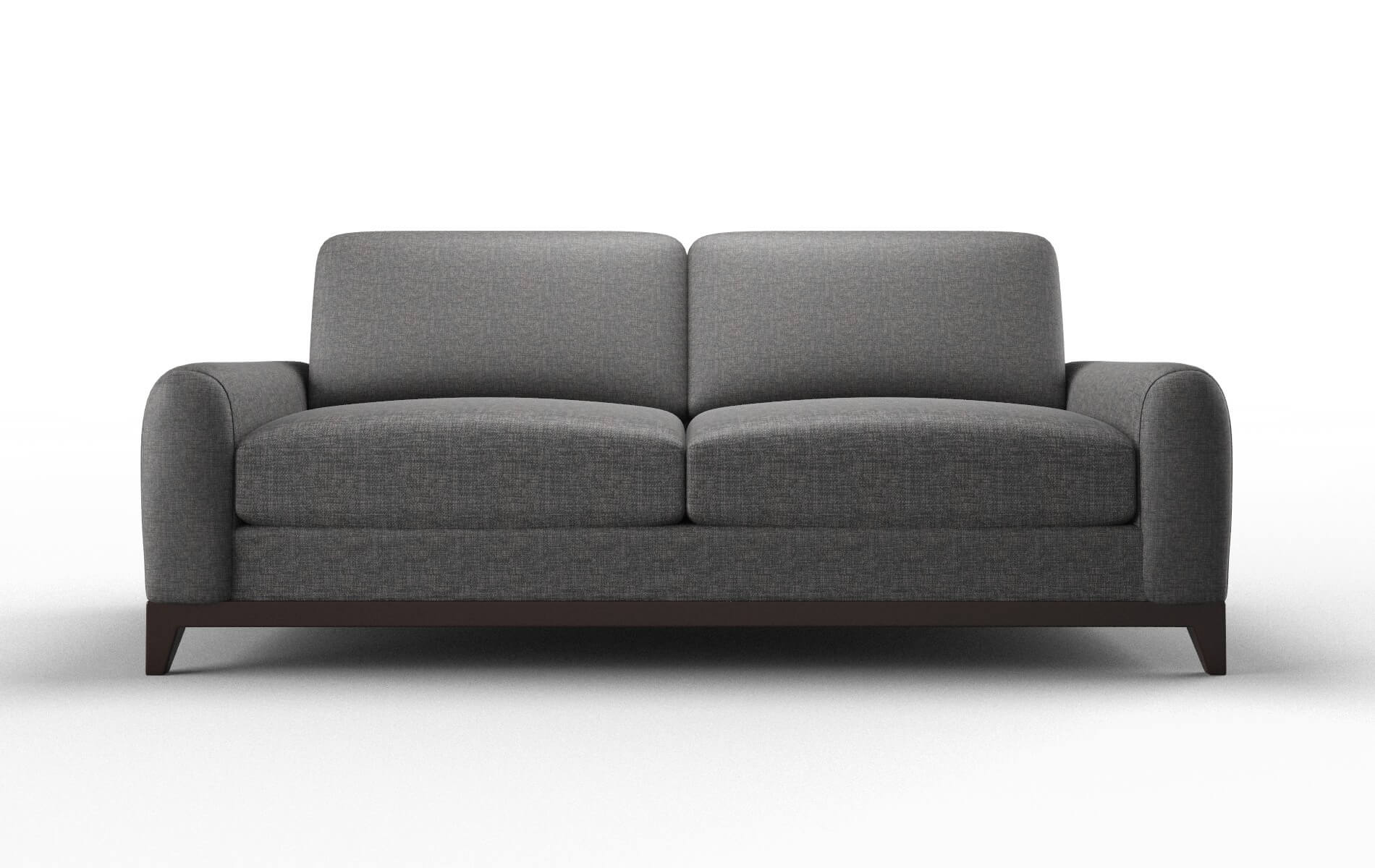 Mykonos Insight Charcoal Sofa espresso legs 1