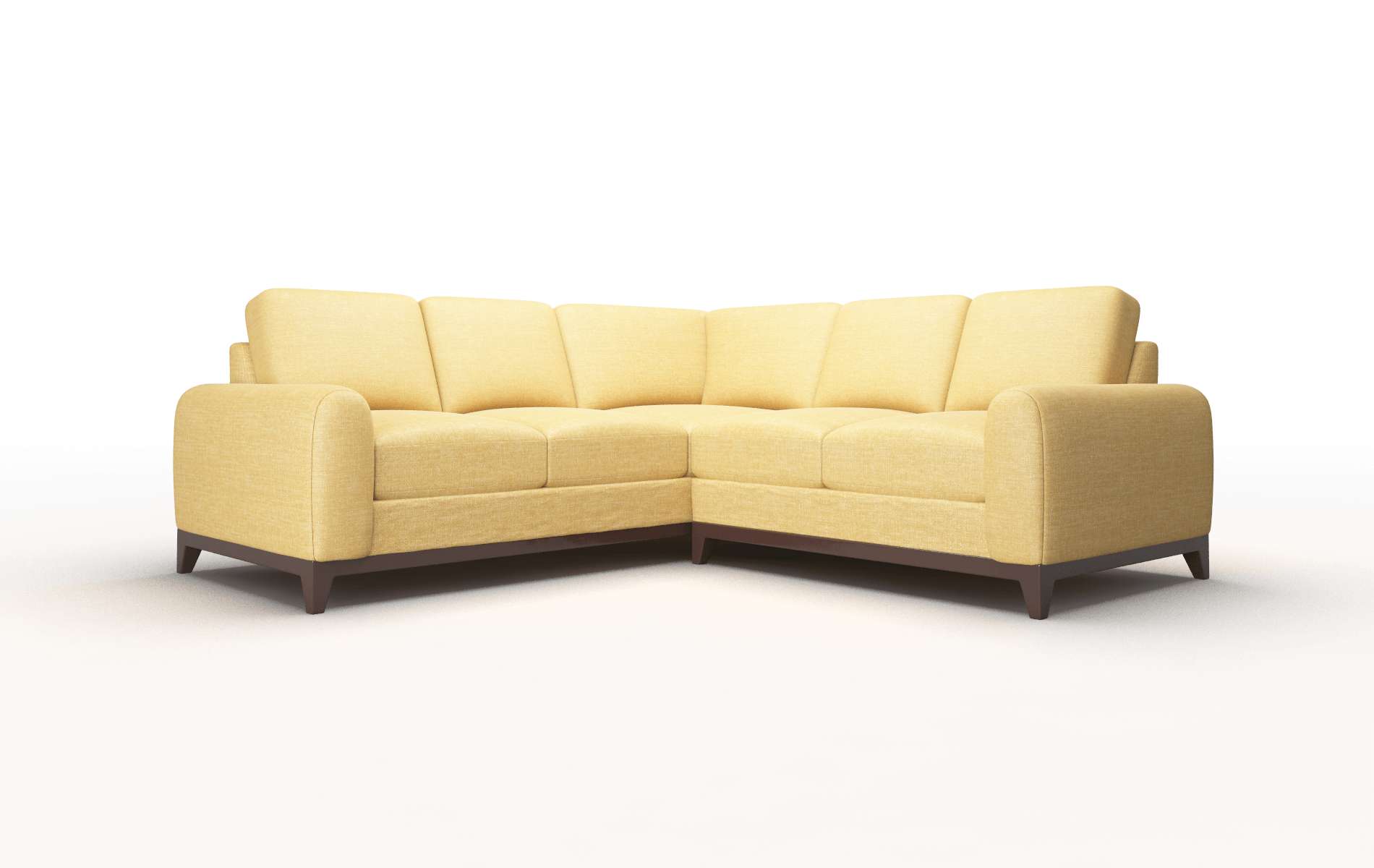 Mykonos Insight Citronella Sectional espresso legs 1