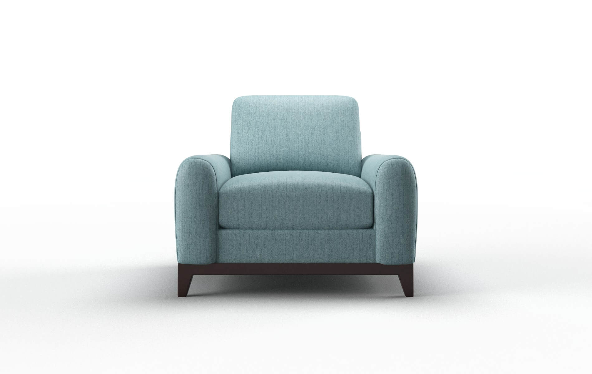 Mykonos Insight peacock Chair Espresso Legs  1