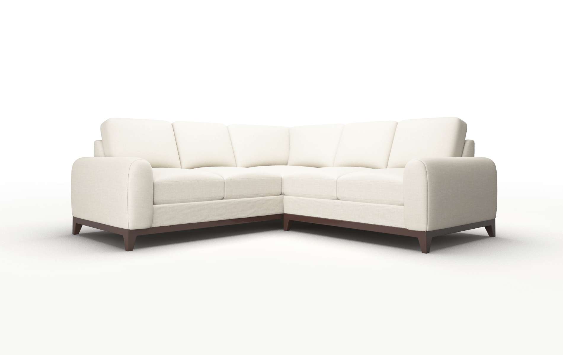 Mykonos Keylargo Almond Sectional espresso legs 1